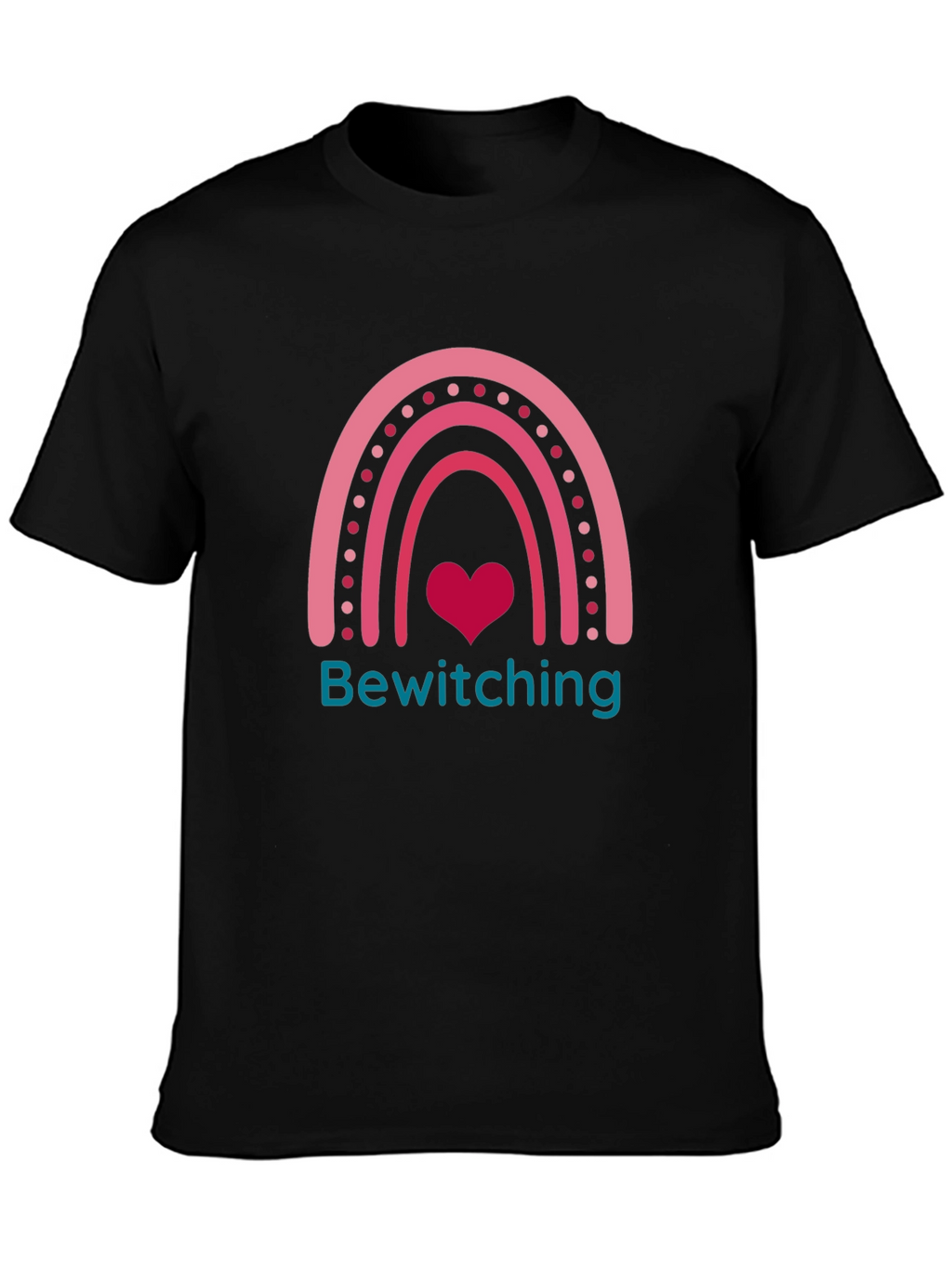 Bewitching Rainbow Heart Graphic T-Shirt