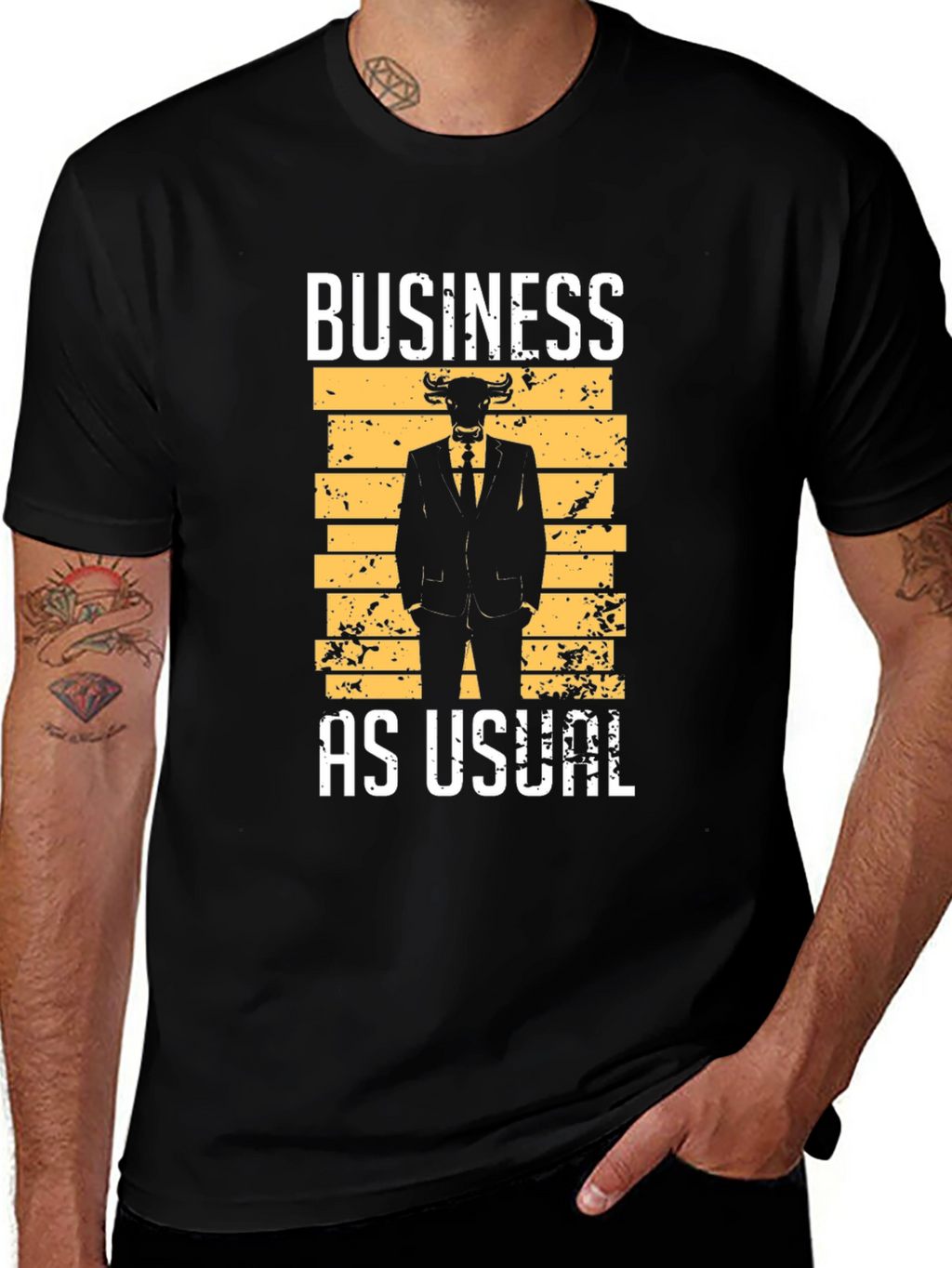 Business As Usual Bull T-Shirt