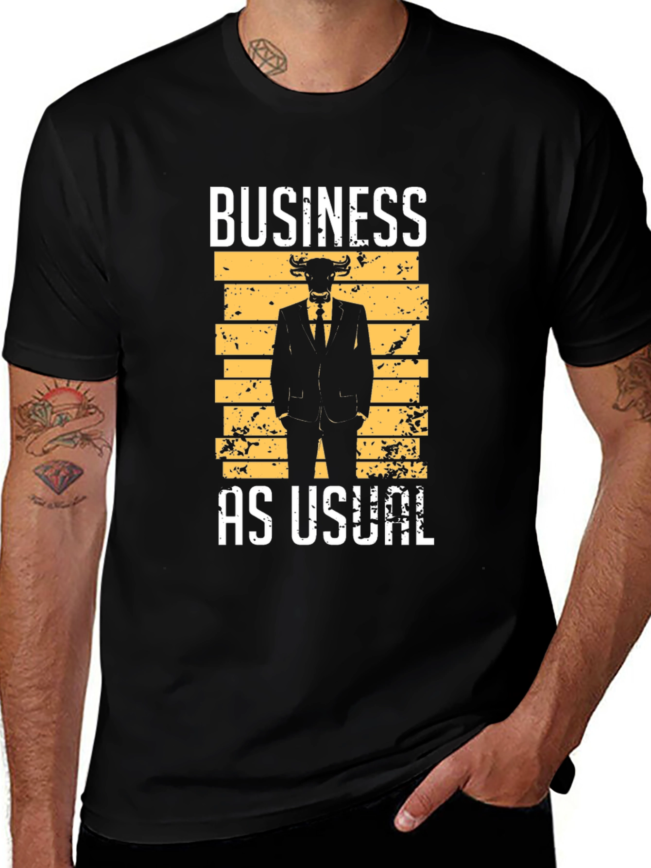 Business As Usual Bull T-Shirt