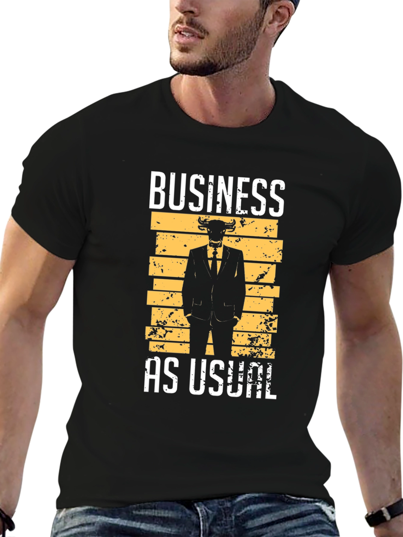 Business As Usual Bull T-Shirt