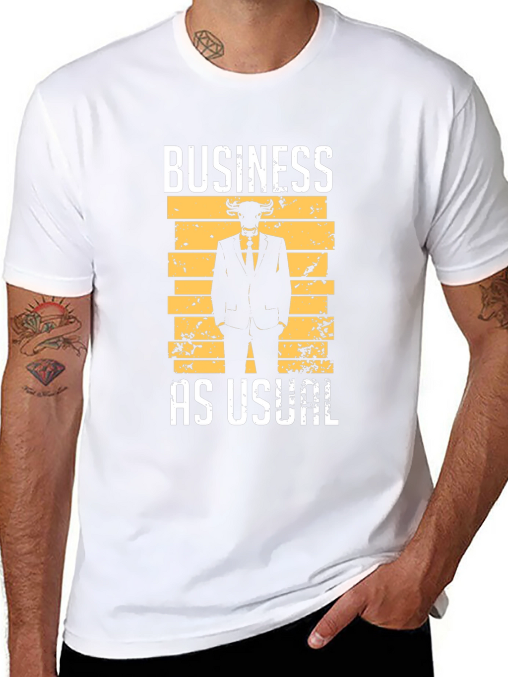 Business As Usual Bull T-Shirt