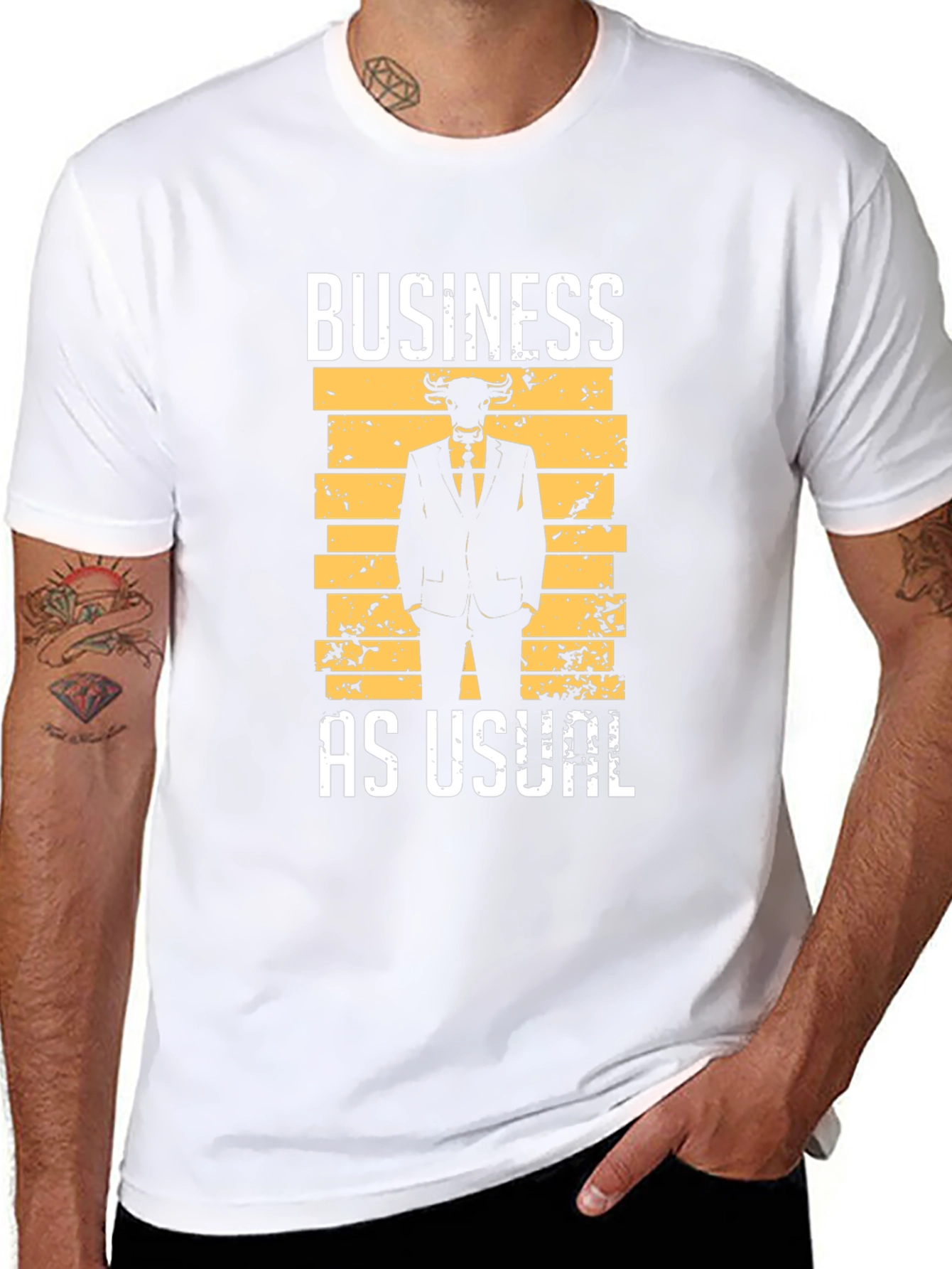 Business As Usual Bull T-Shirt