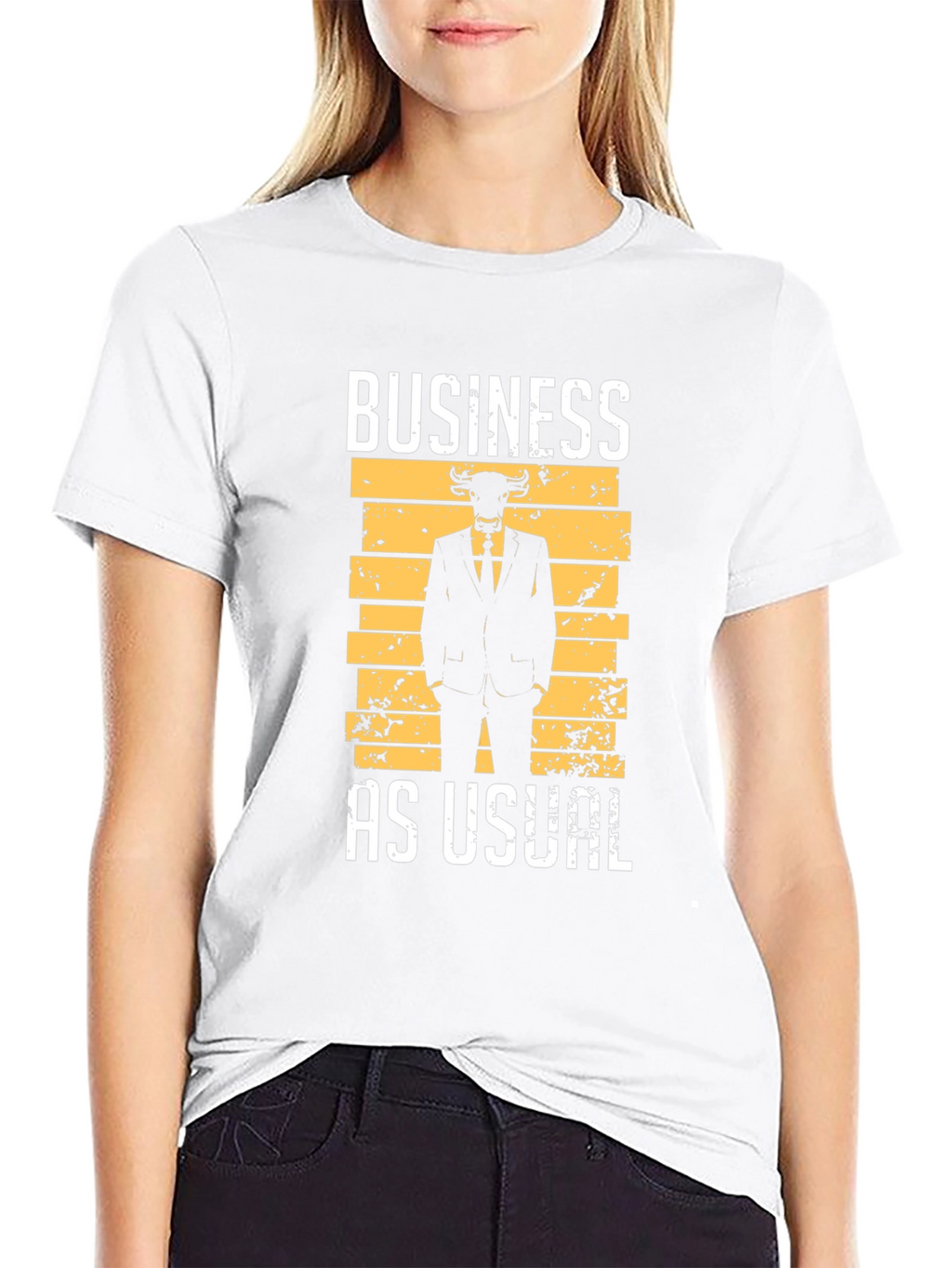 Business As Usual Bull T-Shirt