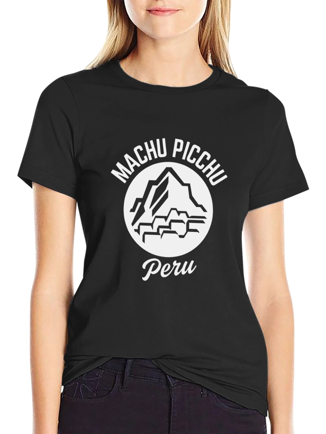 Machu Picchu Peru Black T-Shirt