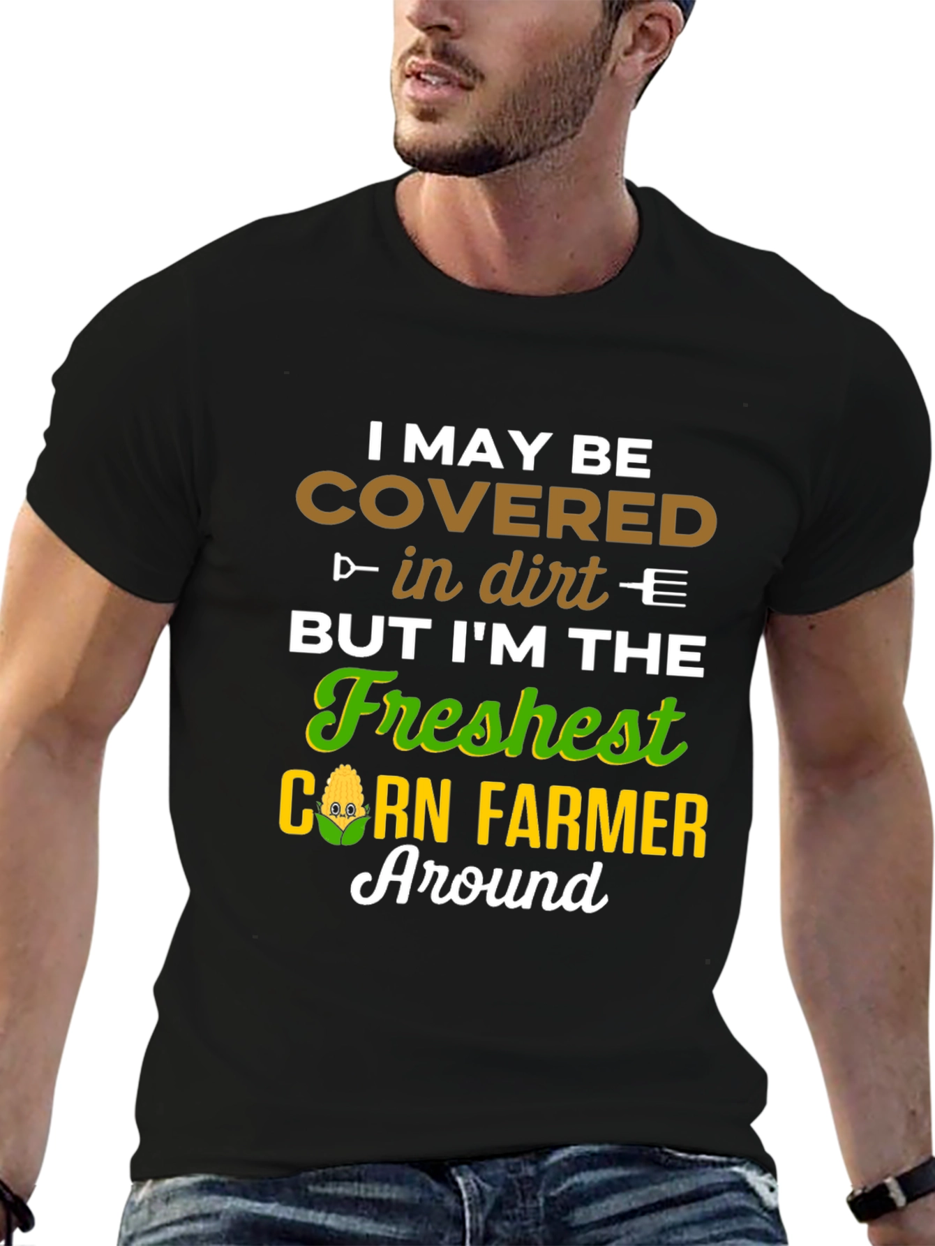 Fresh Corn Farmer T-Shirt - Funny Farming Tee