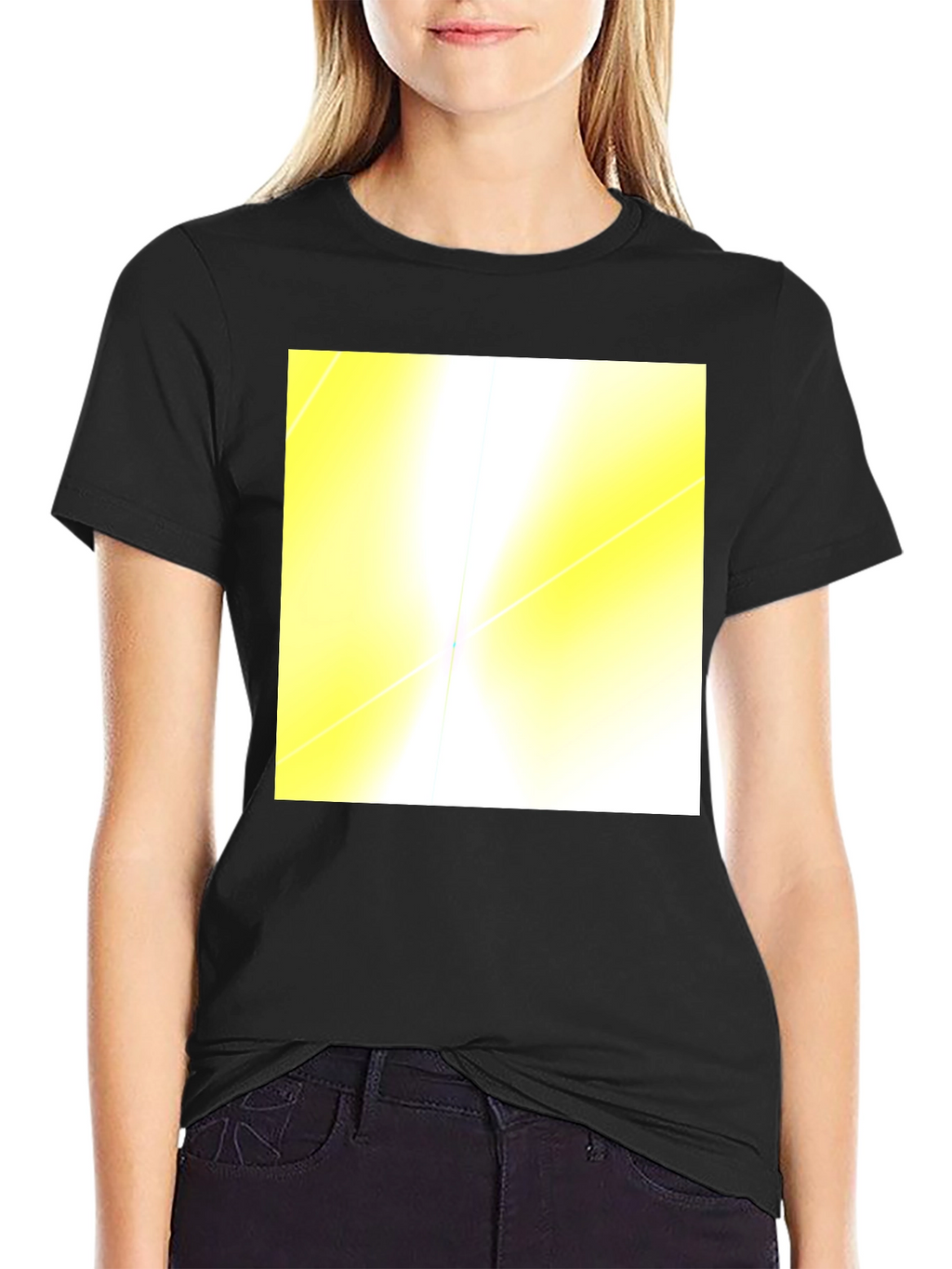 Abstract Light Black T-Shirt