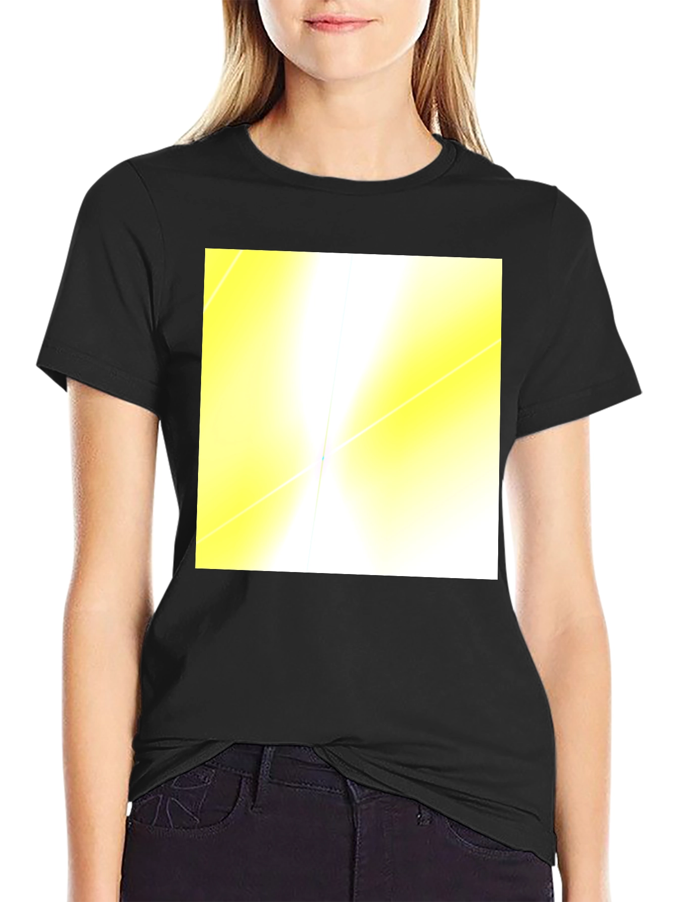 Abstract Light Black T-Shirt