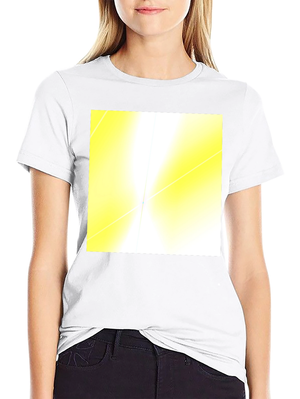 Abstract Light Black T-Shirt