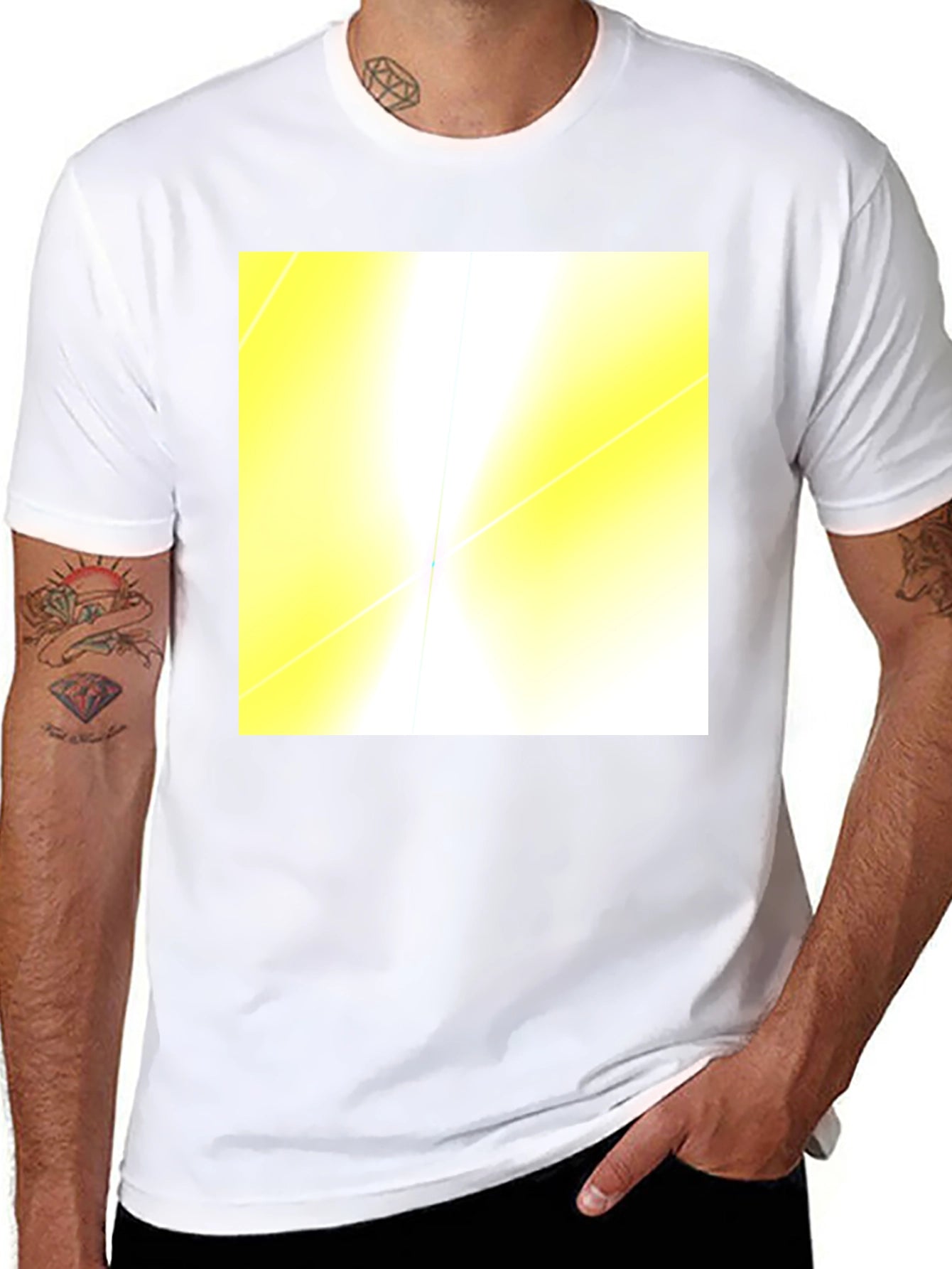 Abstract Light Black T-Shirt