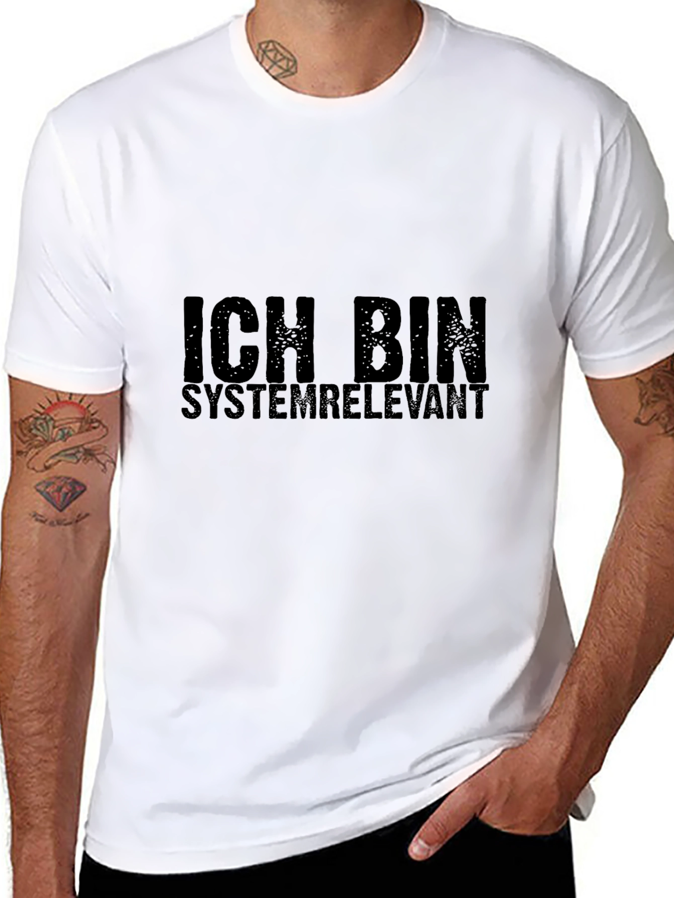 Ich Bin Systemrelevant Black T-Shirt