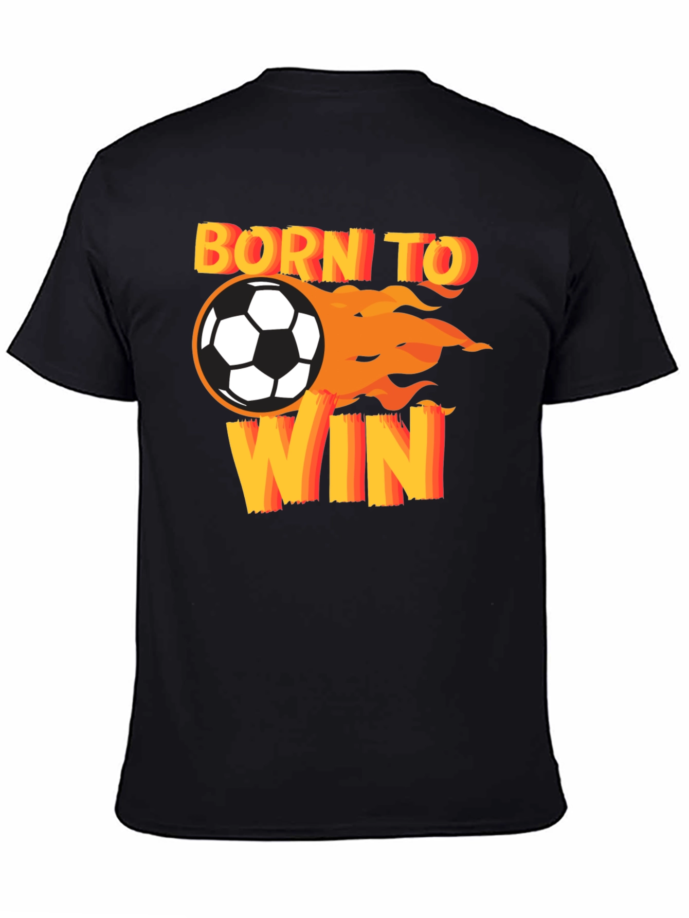 Born To Win Soccer T-Shirt - Black
