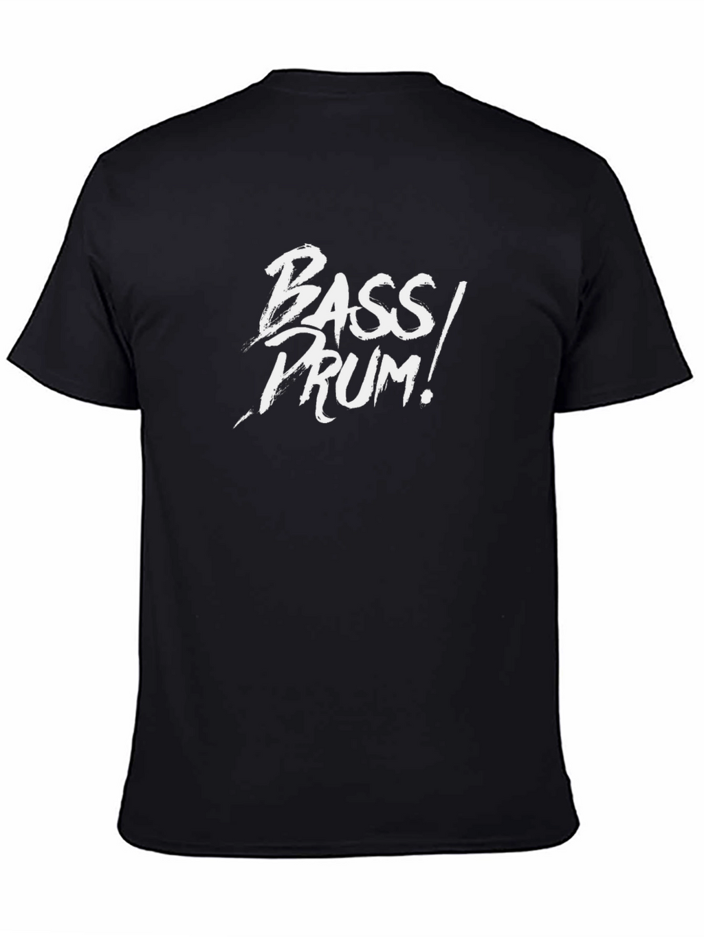 Bass Drum Graphic T-Shirt - Black Cotton Tee