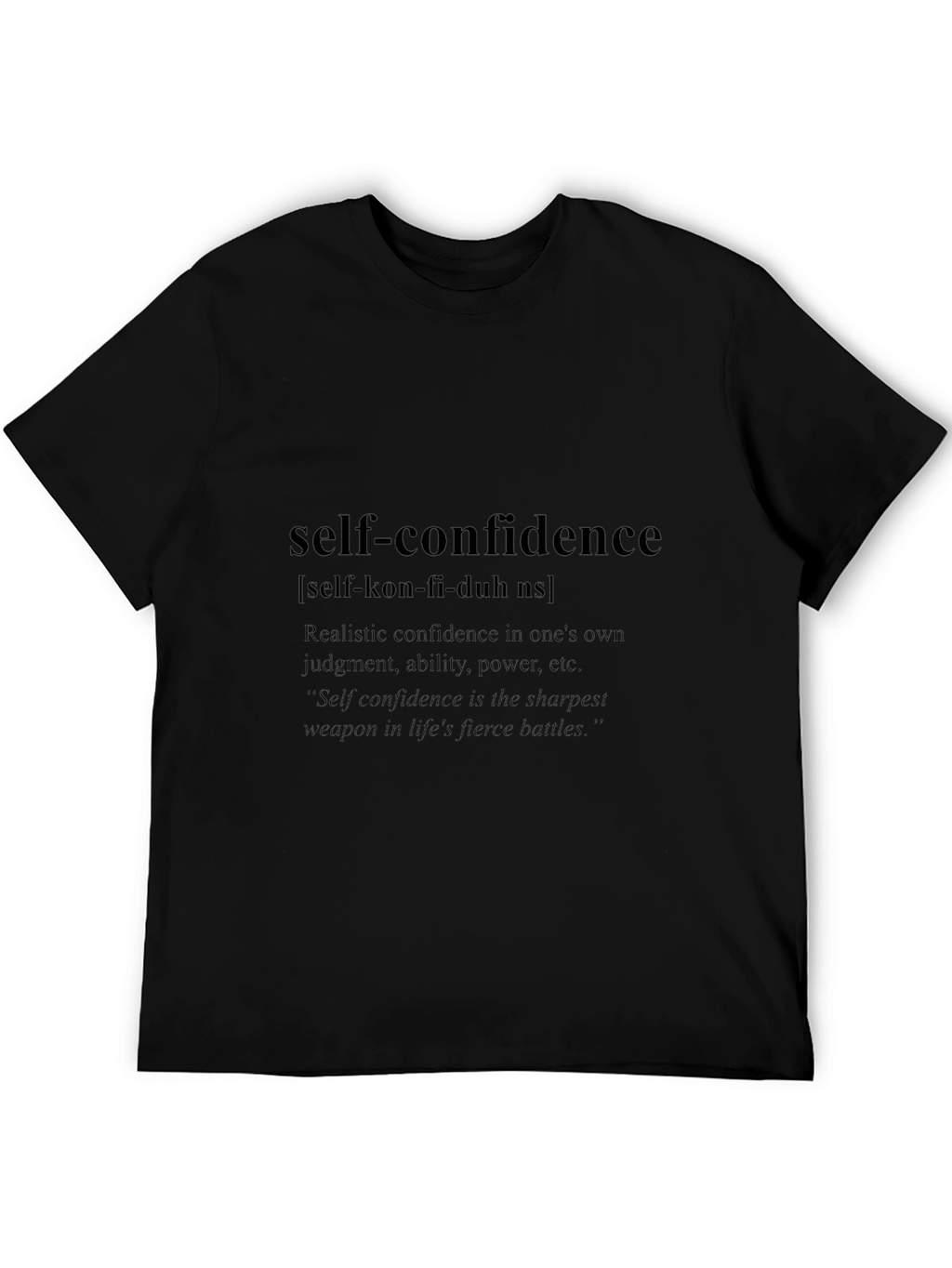 Self-Confidence Definition T-Shirt | Empowering Quote Tee