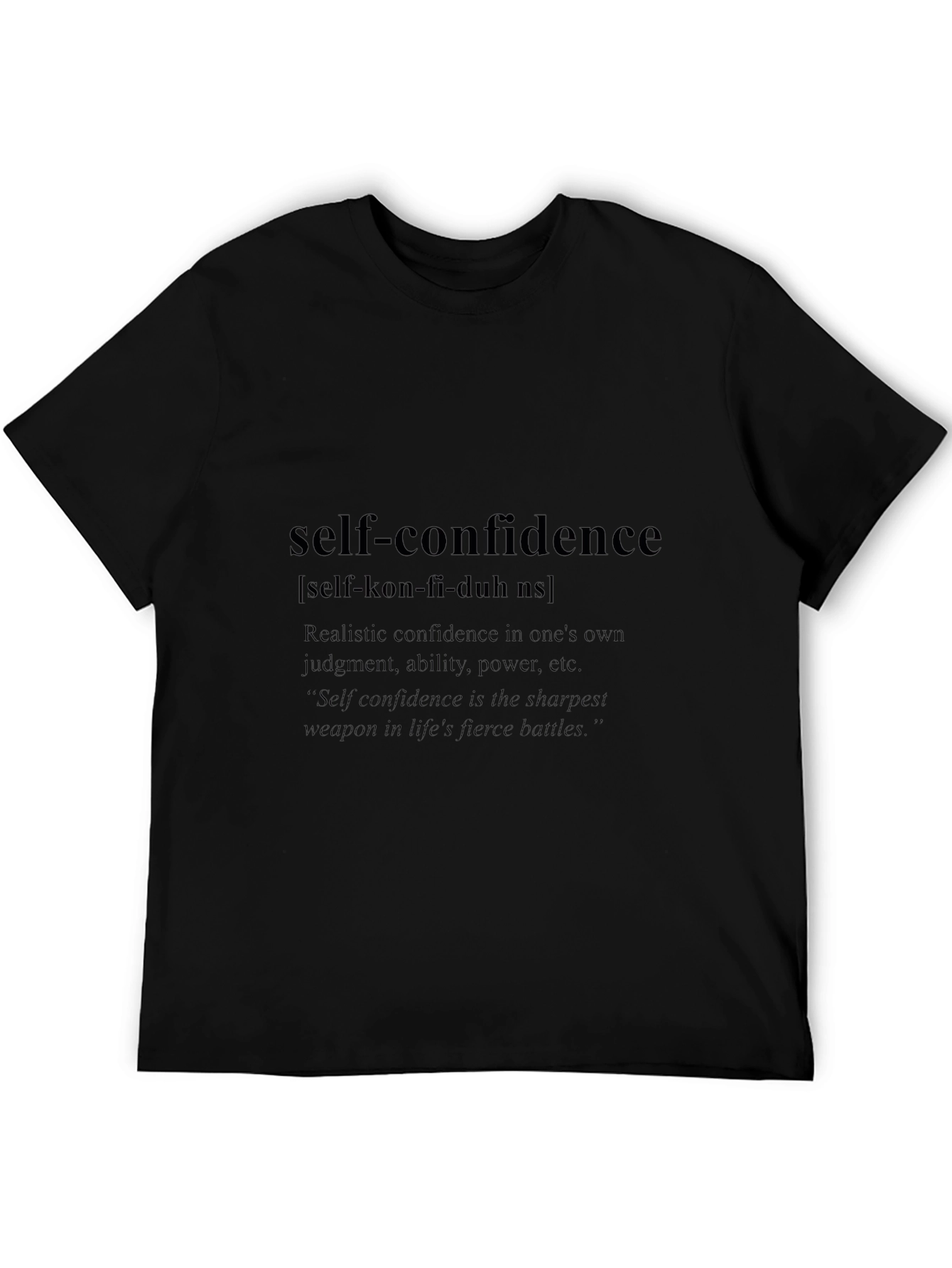 Self-Confidence Definition T-Shirt | Empowering Quote Tee