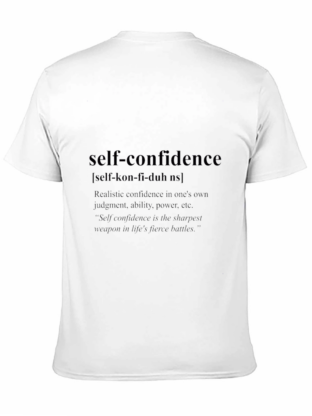 Self-Confidence Definition T-Shirt | Empowering Quote Tee