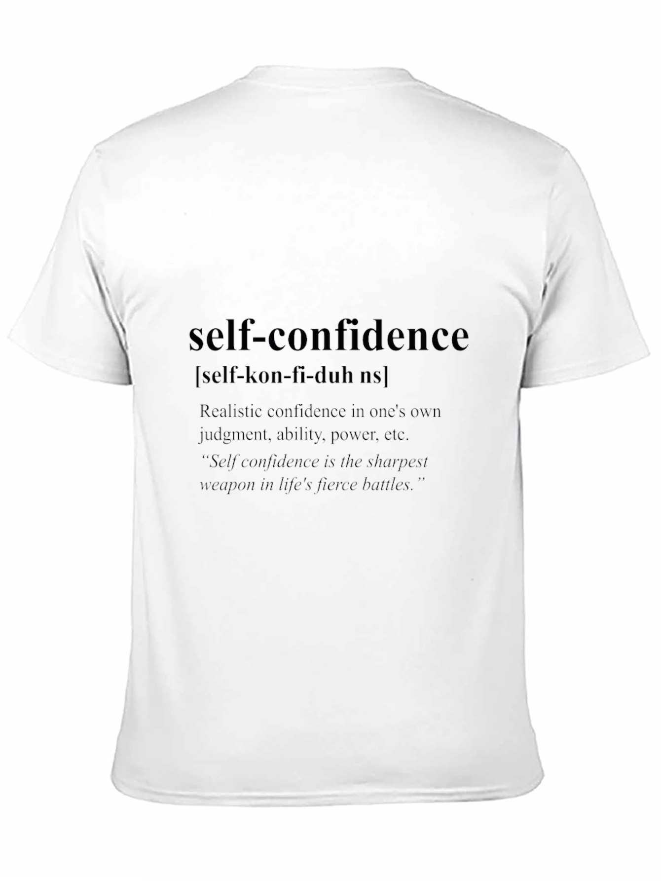 Self-Confidence Definition T-Shirt | Empowering Quote Tee