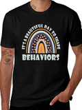 Beautiful Day to Shape Behaviors Rainbow T-Shirt