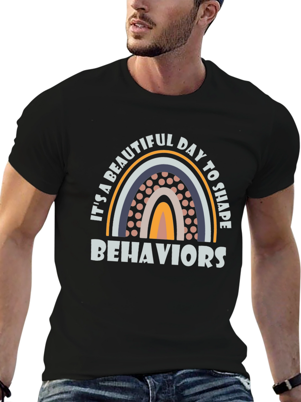 Beautiful Day to Shape Behaviors Rainbow T-Shirt