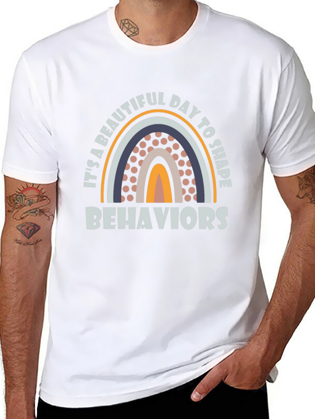 Beautiful Day to Shape Behaviors Rainbow T-Shirt