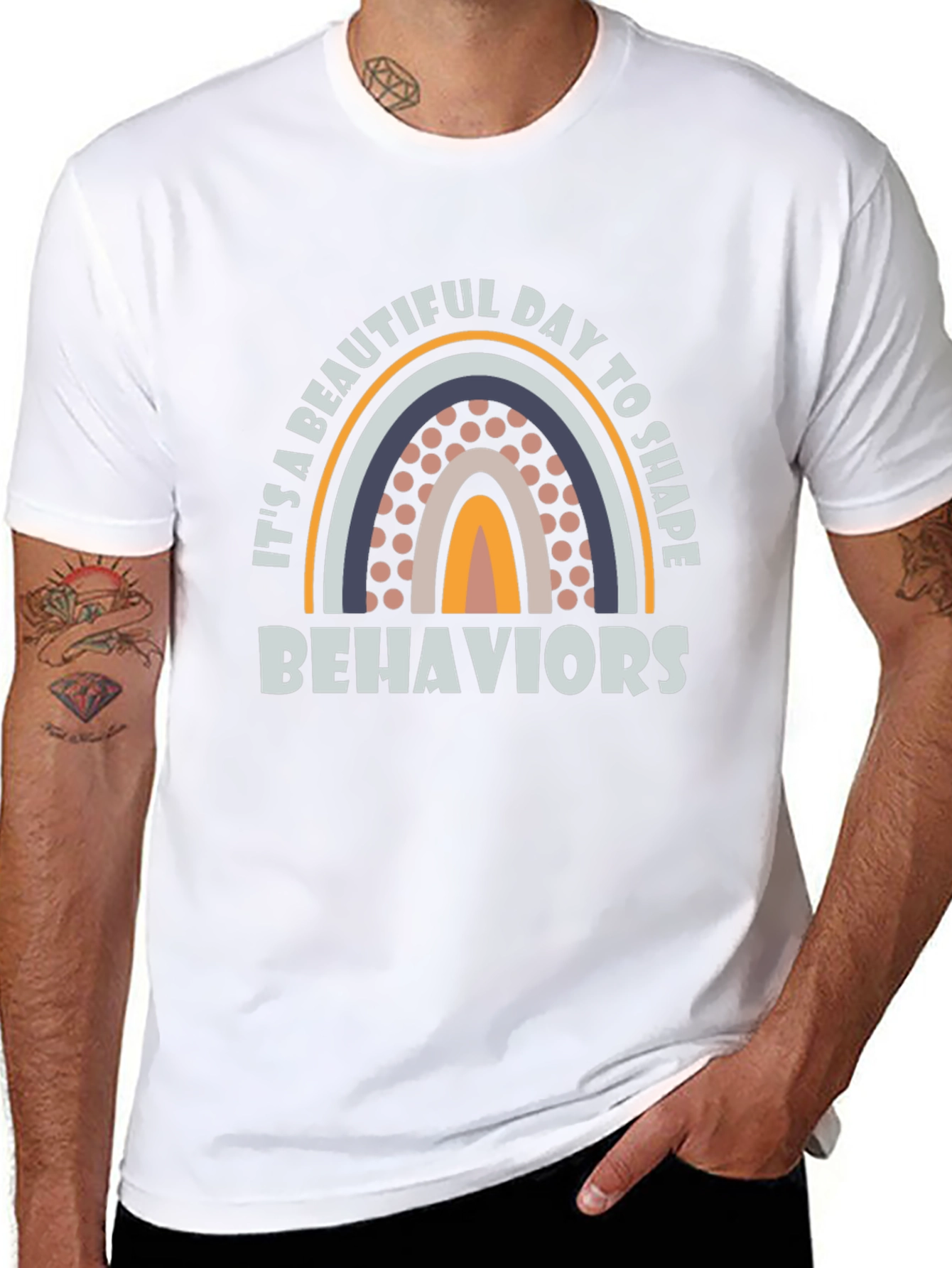 Beautiful Day to Shape Behaviors Rainbow T-Shirt