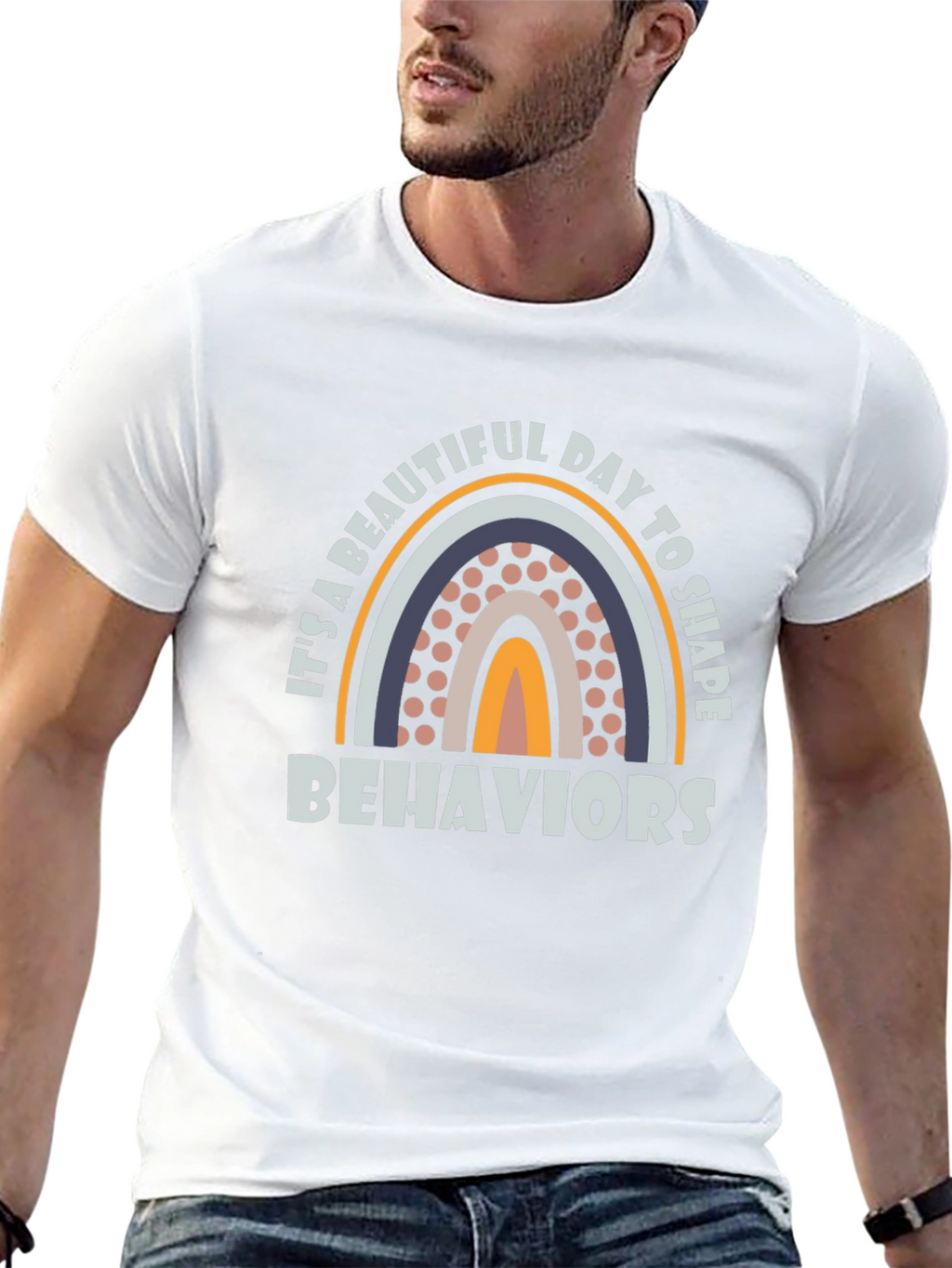Beautiful Day to Shape Behaviors Rainbow T-Shirt