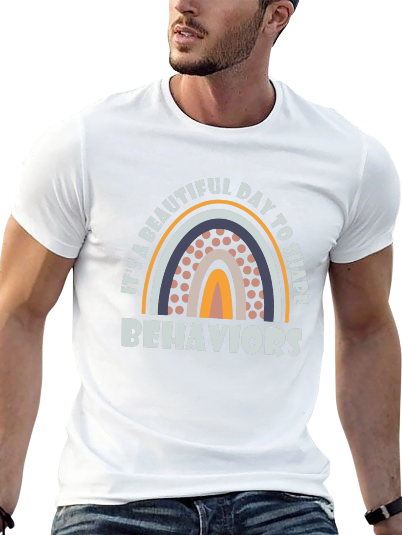 Beautiful Day to Shape Behaviors Rainbow T-Shirt
