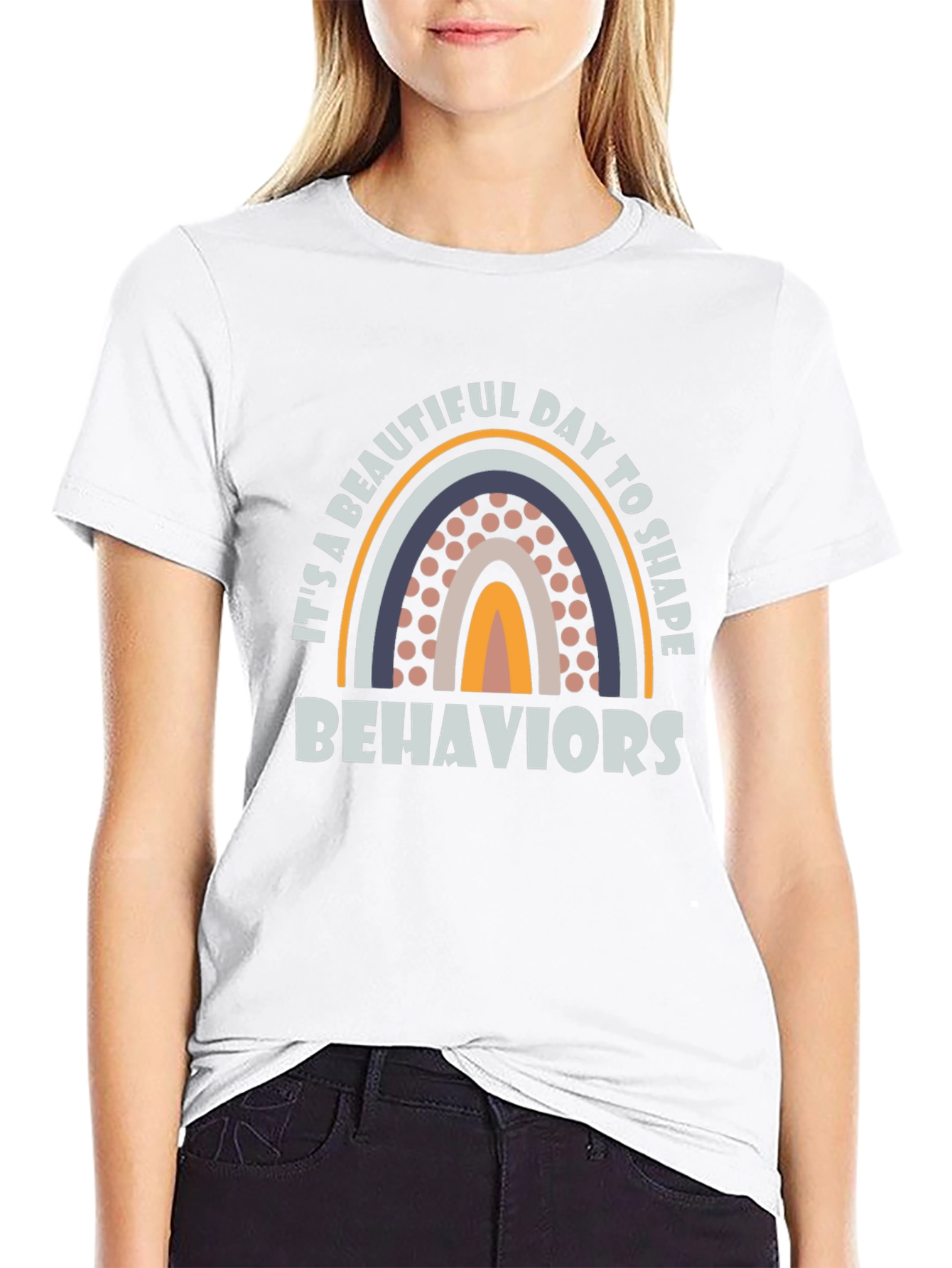 Beautiful Day to Shape Behaviors Rainbow T-Shirt