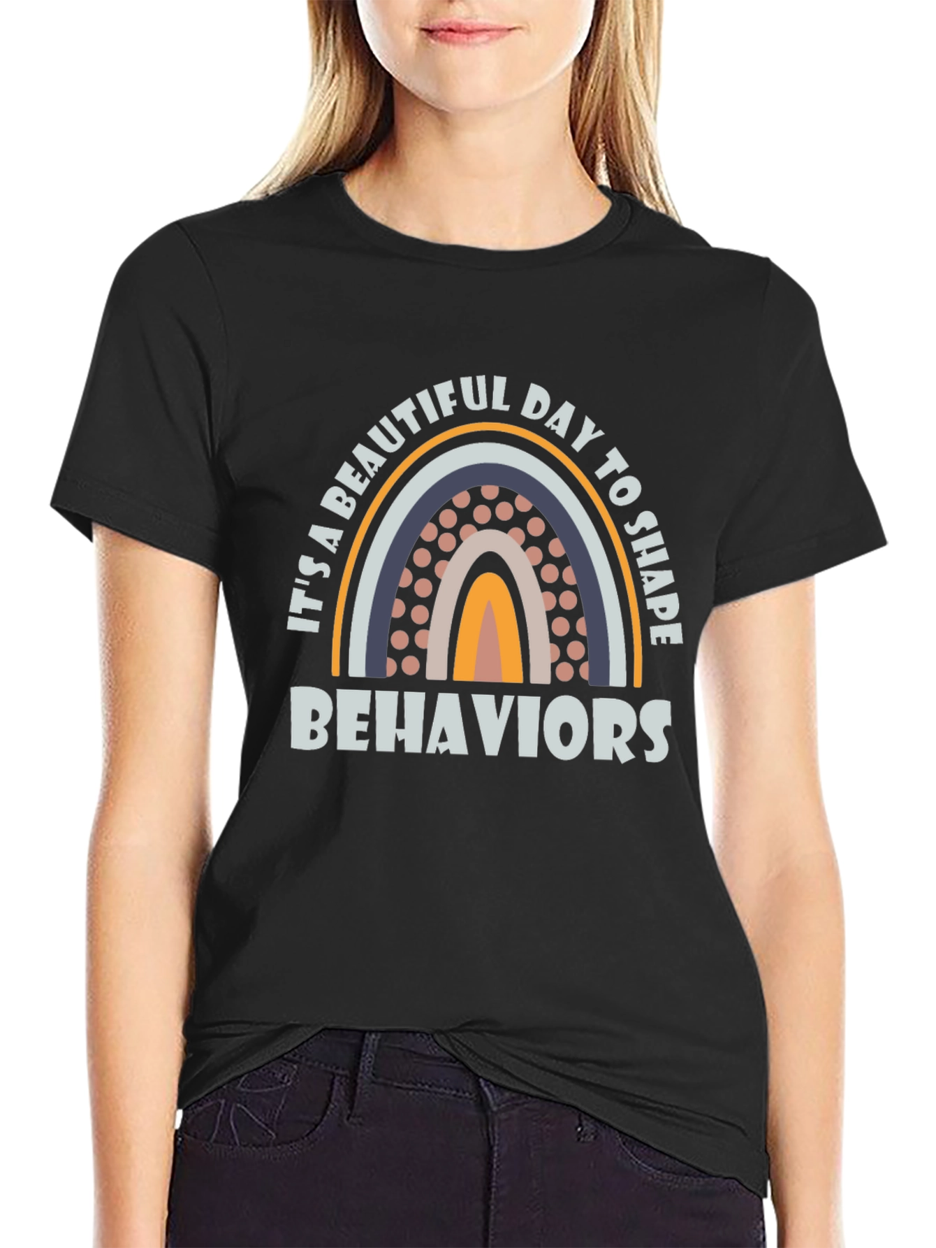 Beautiful Day to Shape Behaviors Rainbow T-Shirt