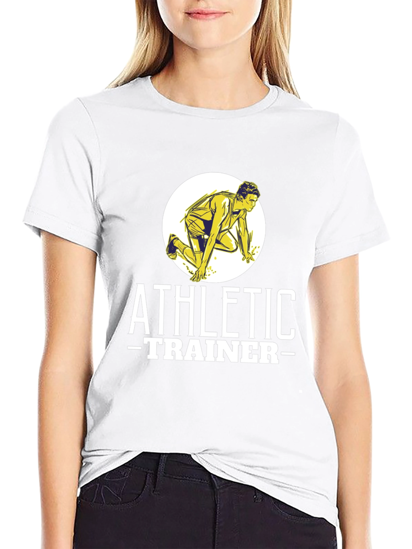 Athletic Trainer Graphic Tee - Black