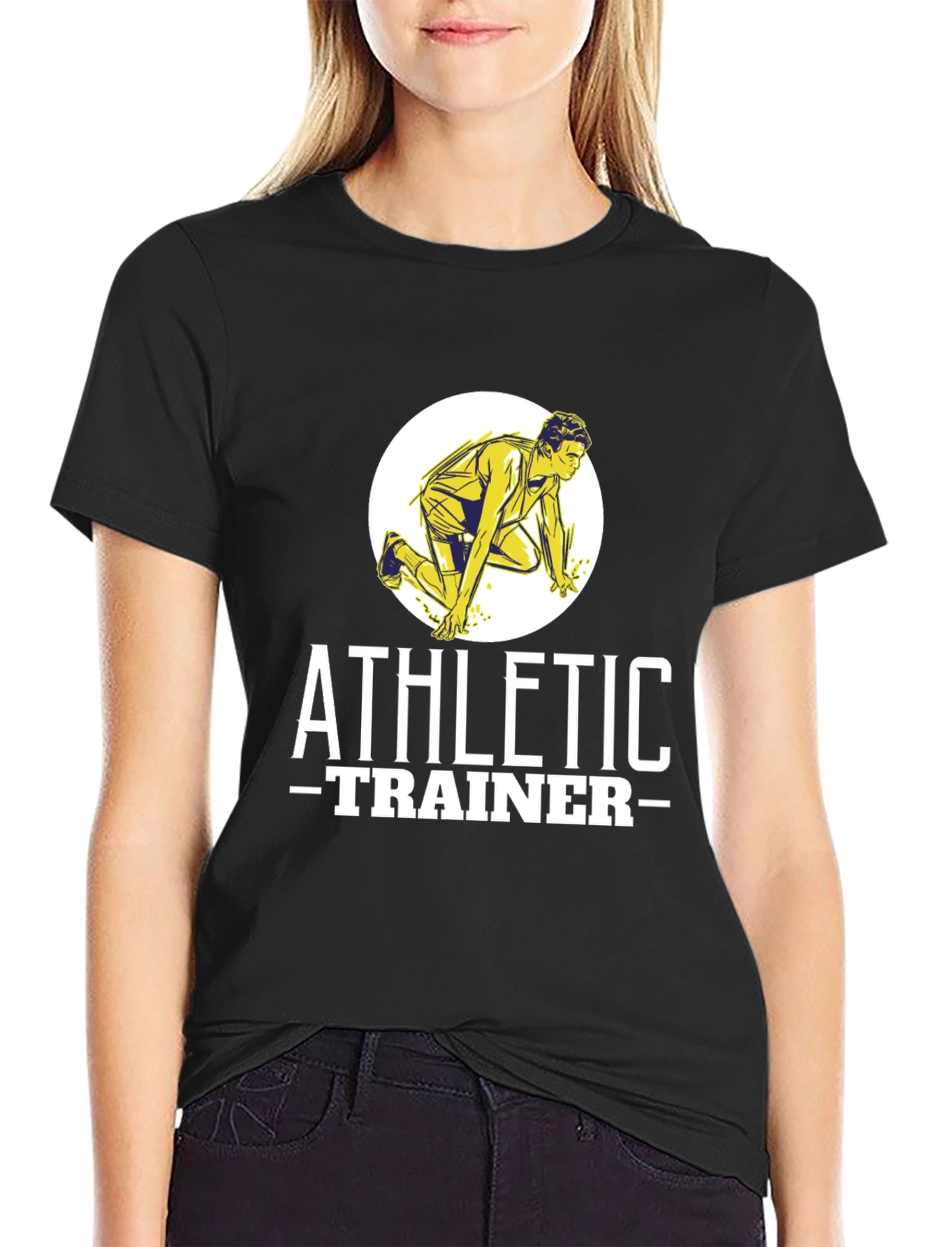 Athletic Trainer Graphic Tee - Black