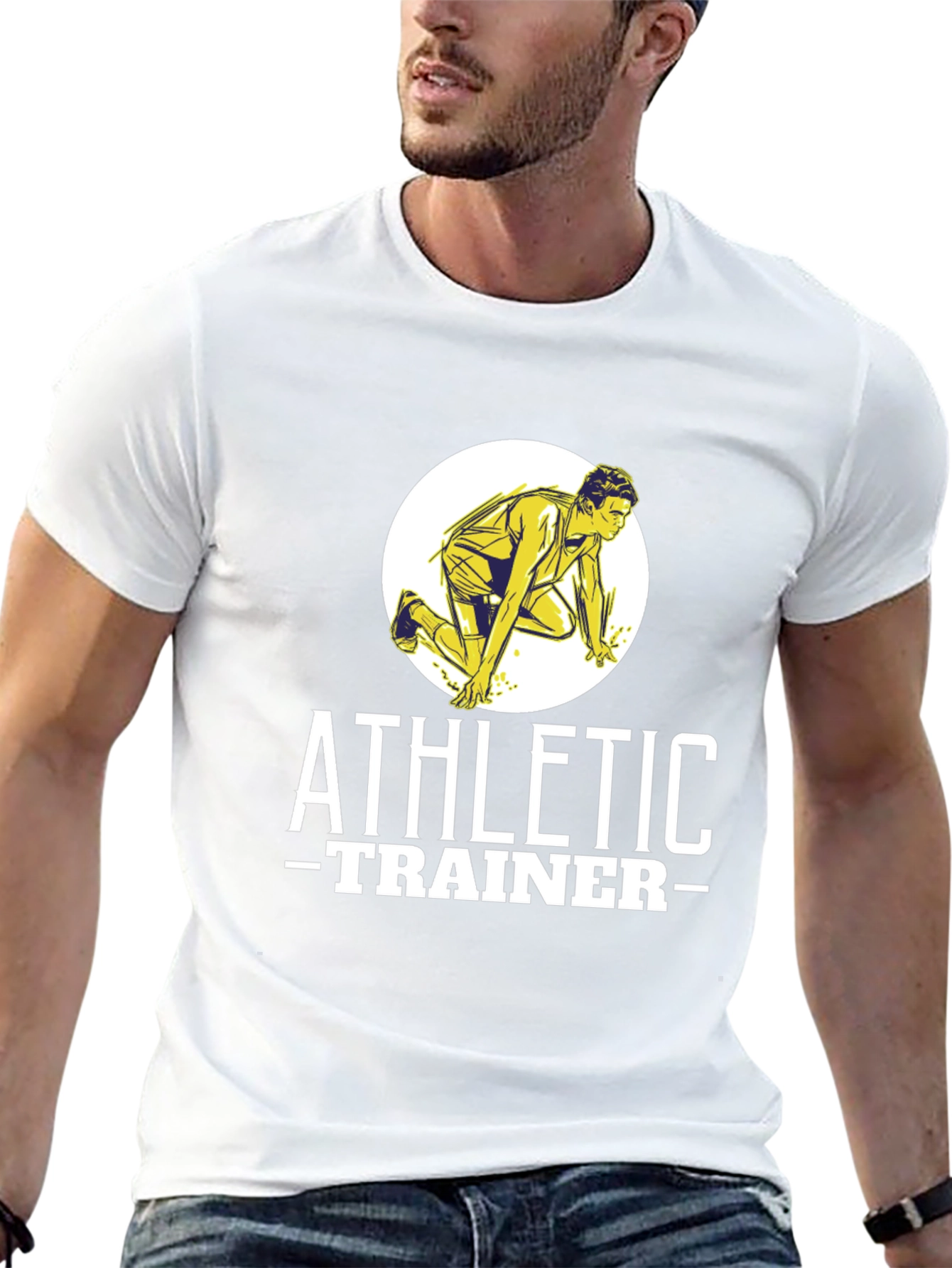 Athletic Trainer Graphic Tee - Black