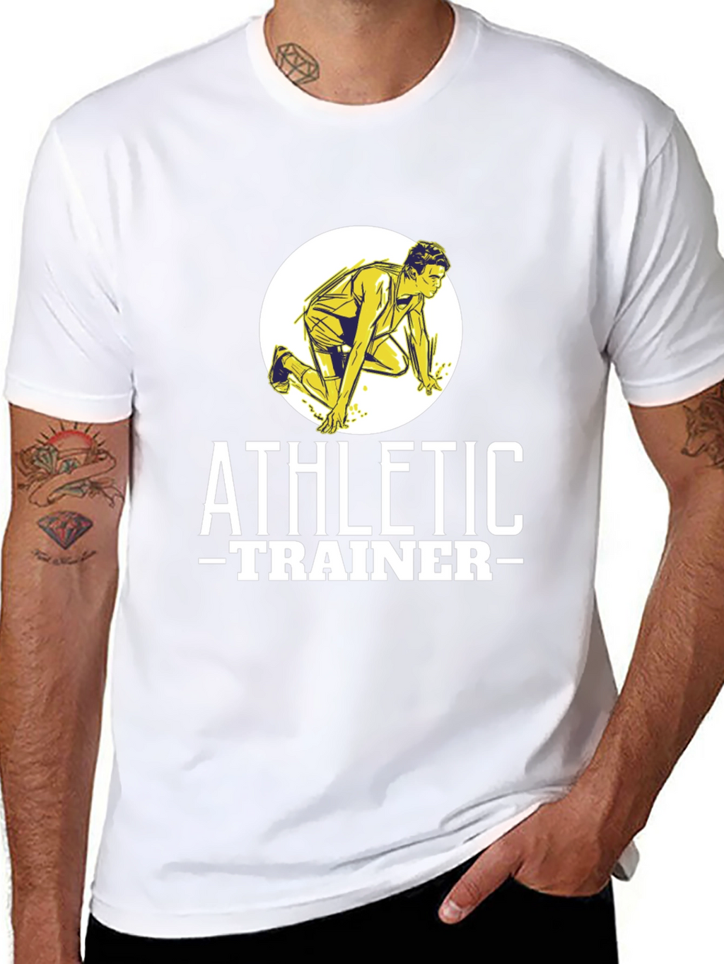 Athletic Trainer Graphic Tee - Black