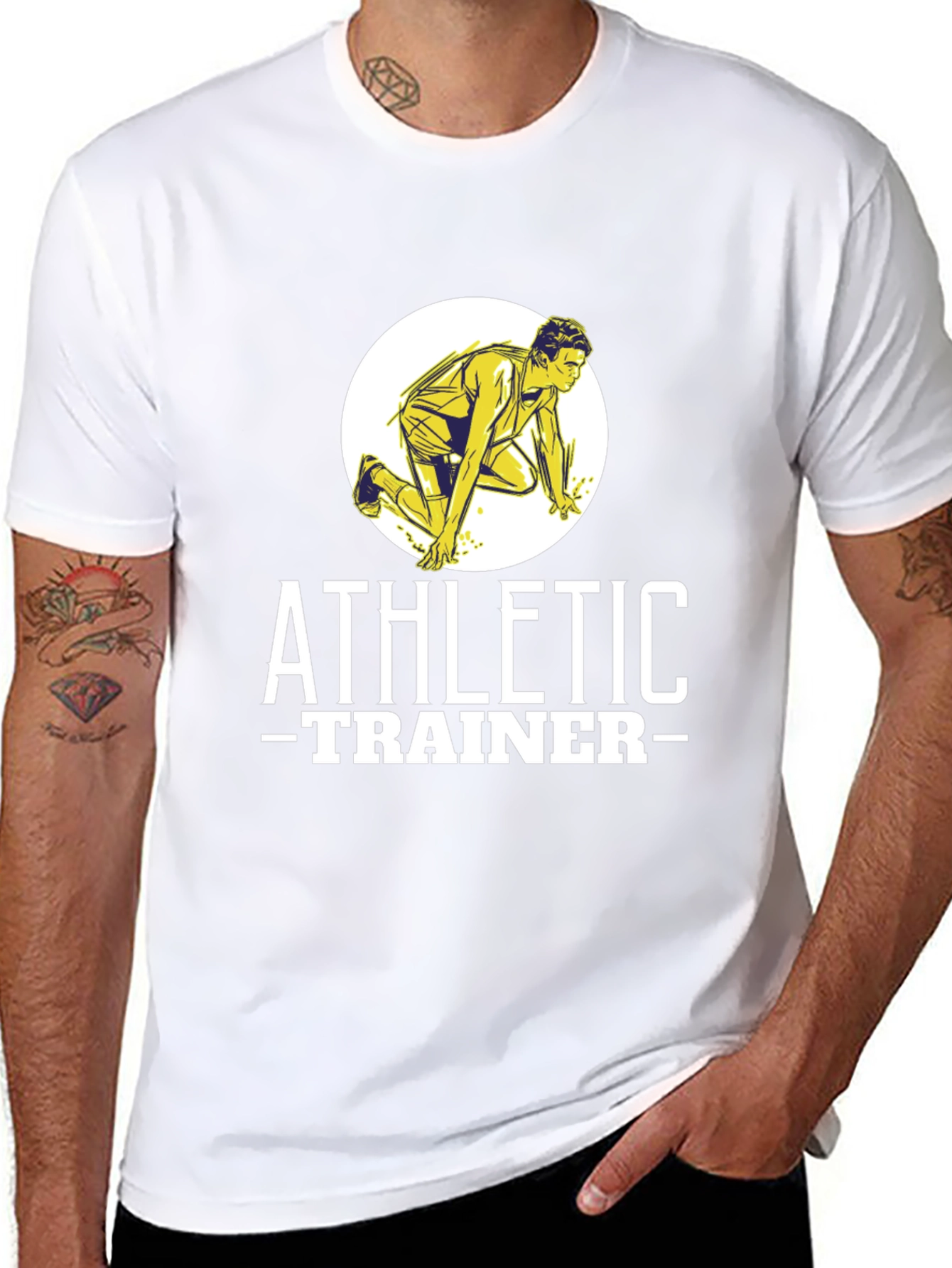 Athletic Trainer Graphic Tee - Black