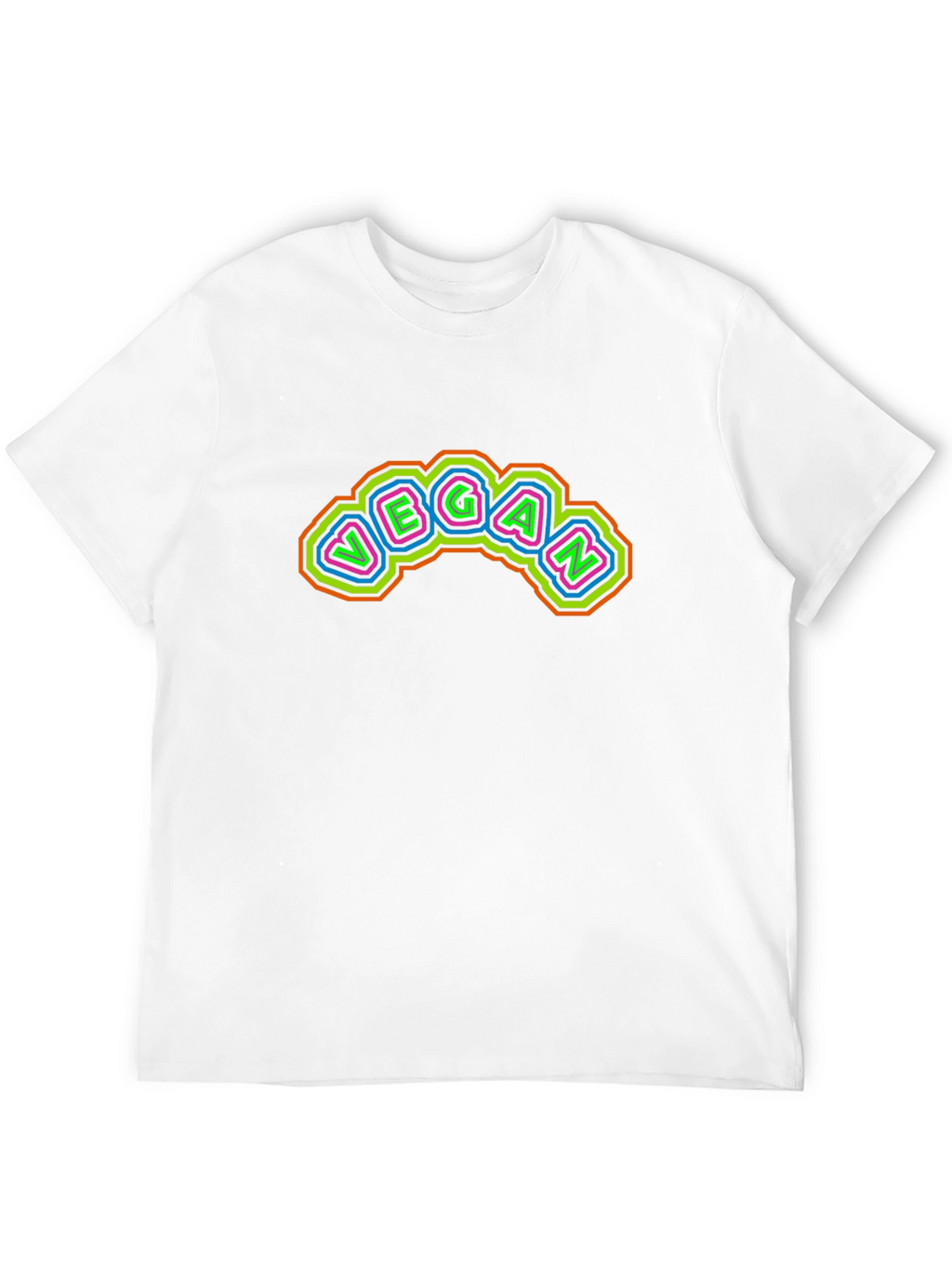 Vegan Neon Style Graphic T-Shirt