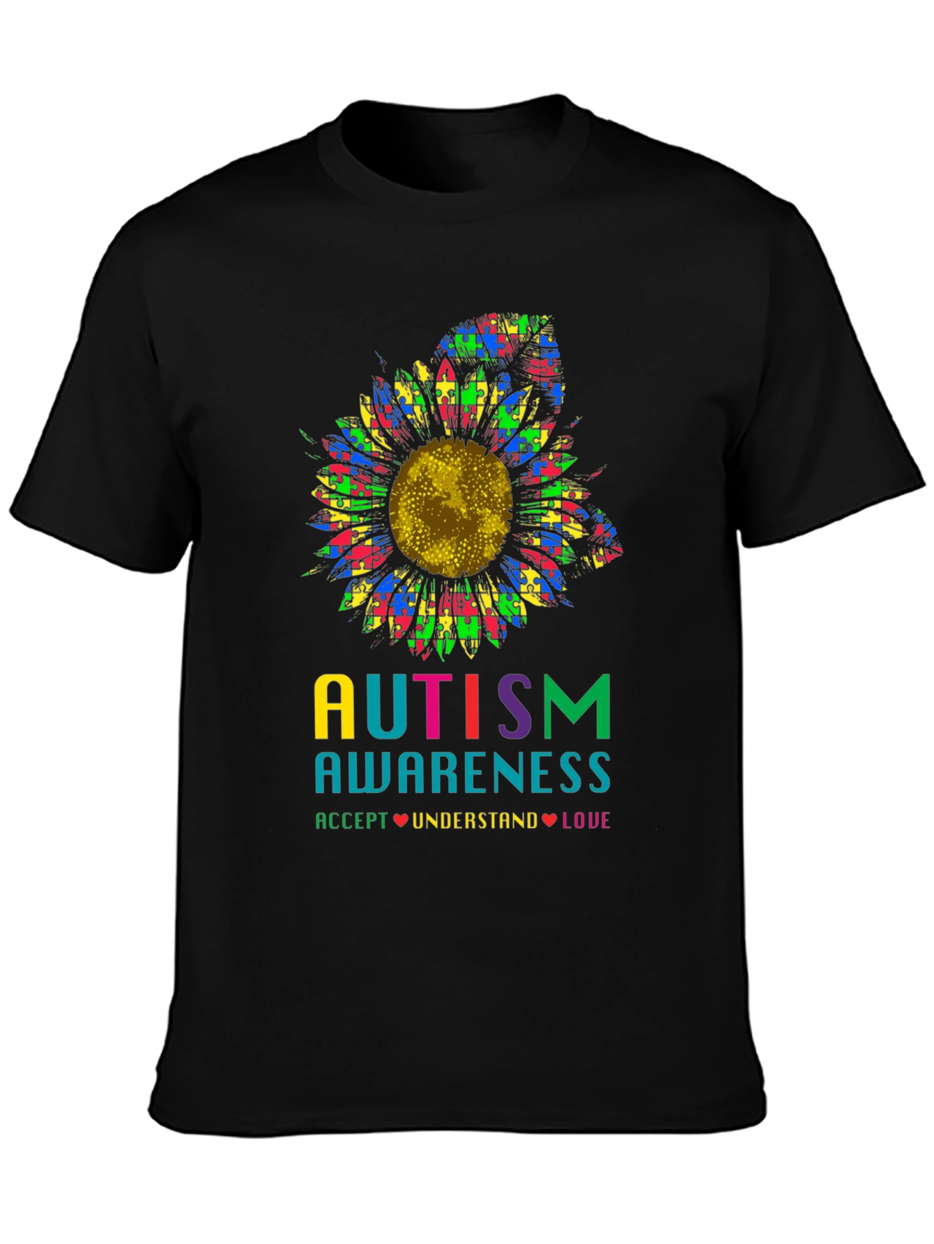 Autism Awareness Sunflower T-Shirt