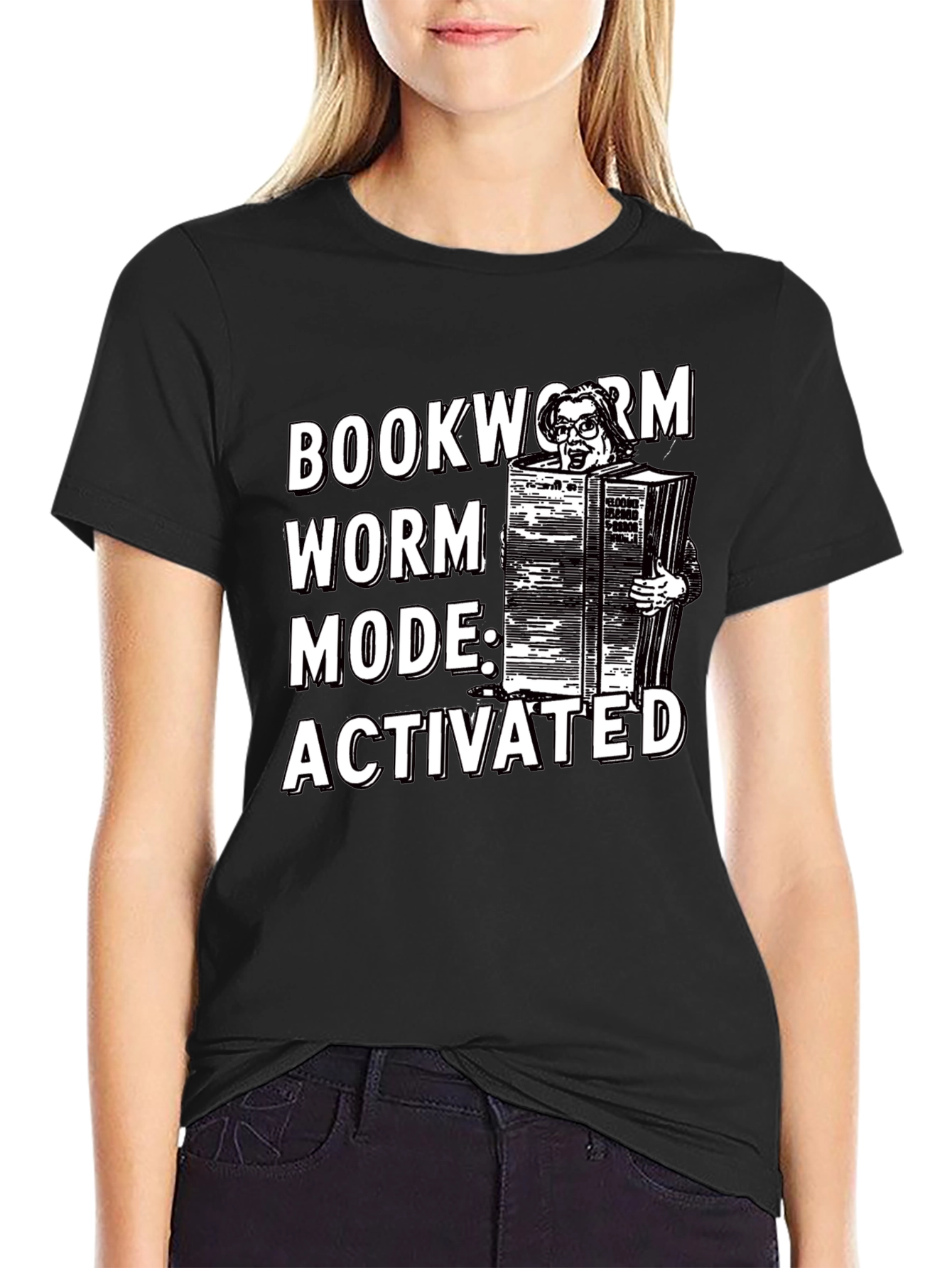 Bookworm Mode Activated Graphic T-Shirt