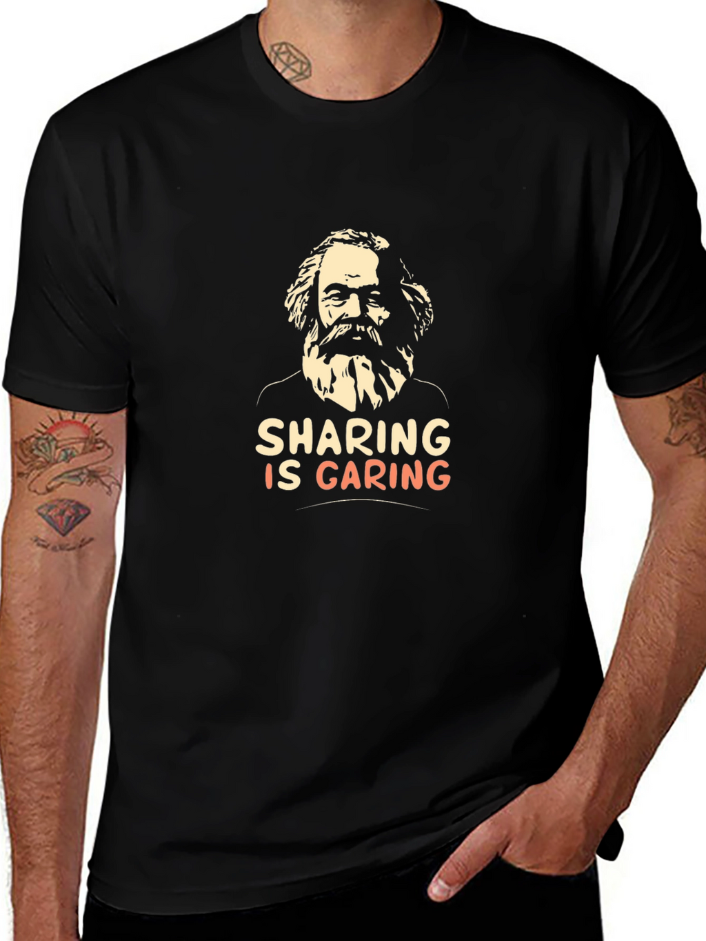 Sharing is Caring Karl Marx T-Shirt