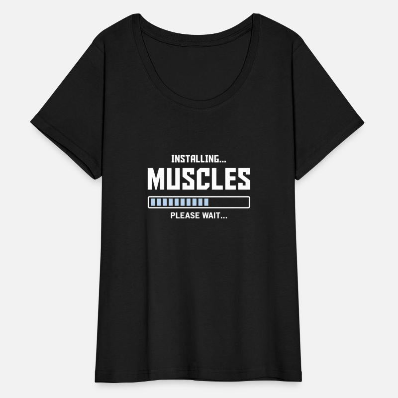 Installing Muscles Please Wait Funny Gym Workout