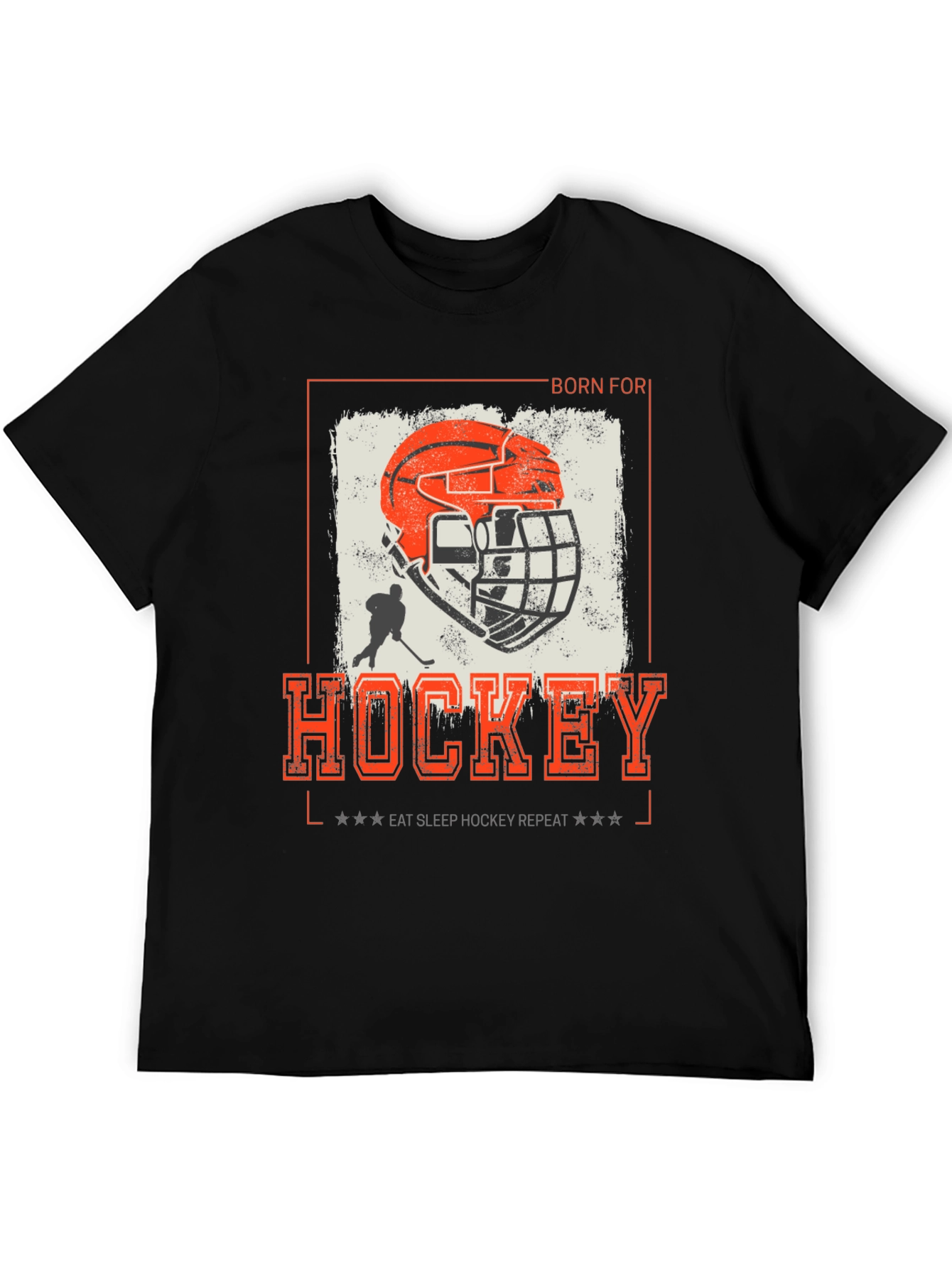 Born for Hockey Graphic Tee - Eat Sleep Hockey Repeat