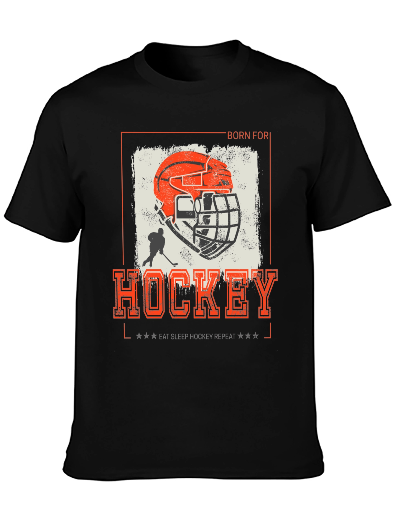 Born for Hockey Graphic Tee - Eat Sleep Hockey Repeat