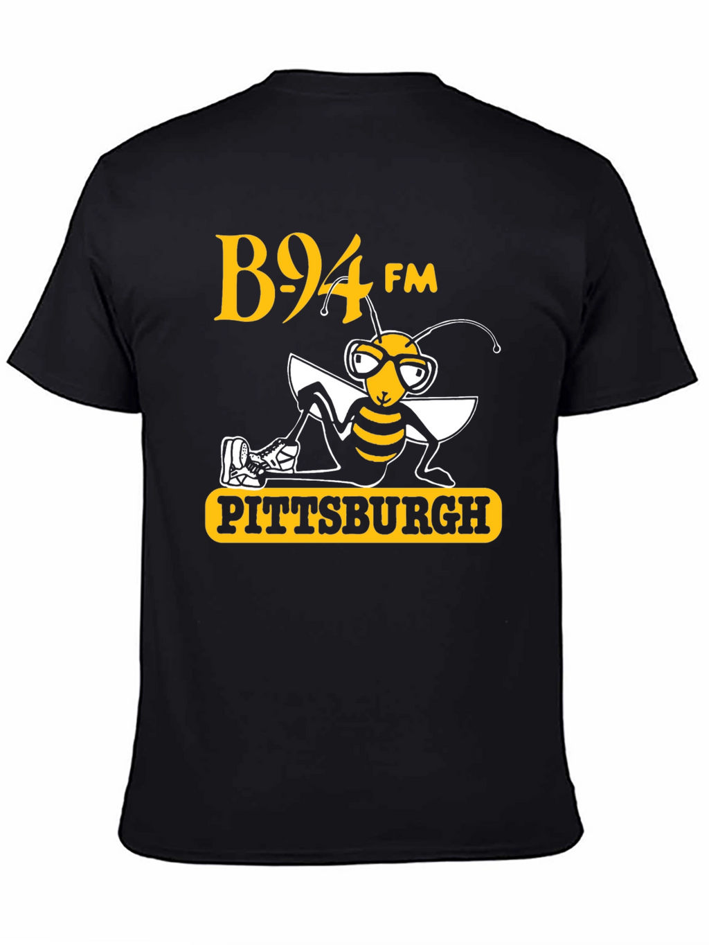 B94 FM Pittsburgh Bee T-Shirt Black