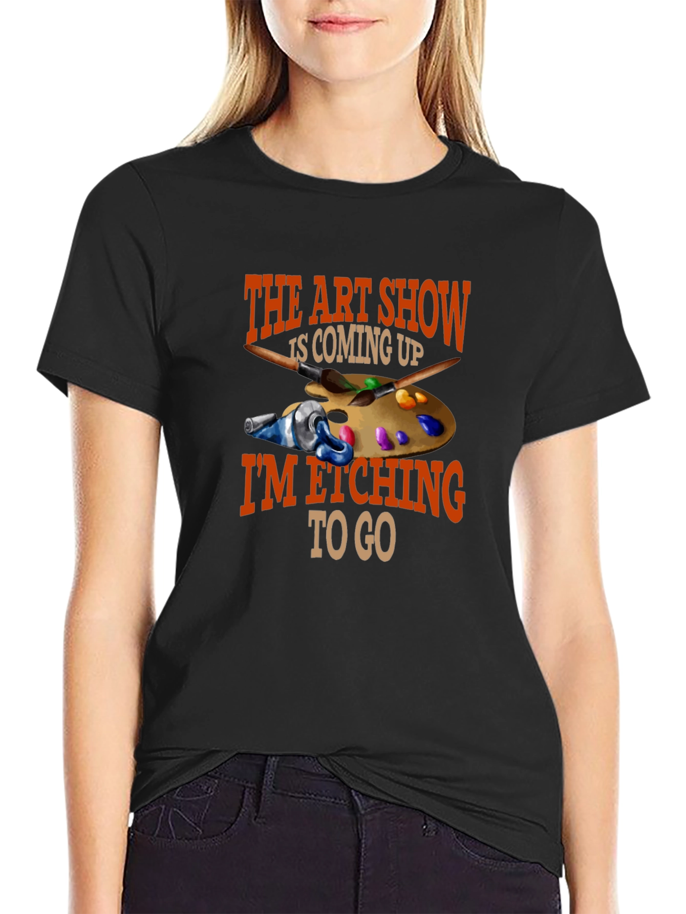 Artist Palette Graphic T-Shirt - The Art Show Is Coming Up