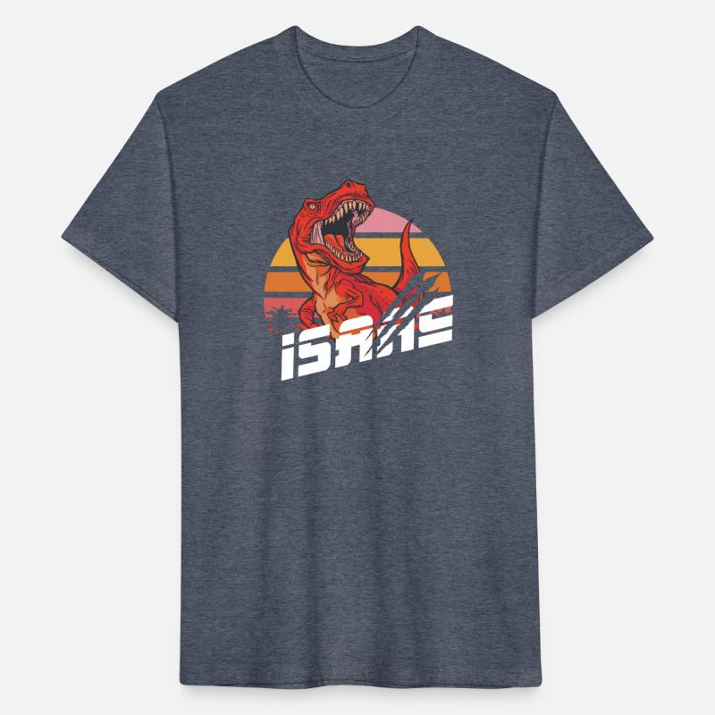 ISAAC - Lovely boy name with T-REX dino