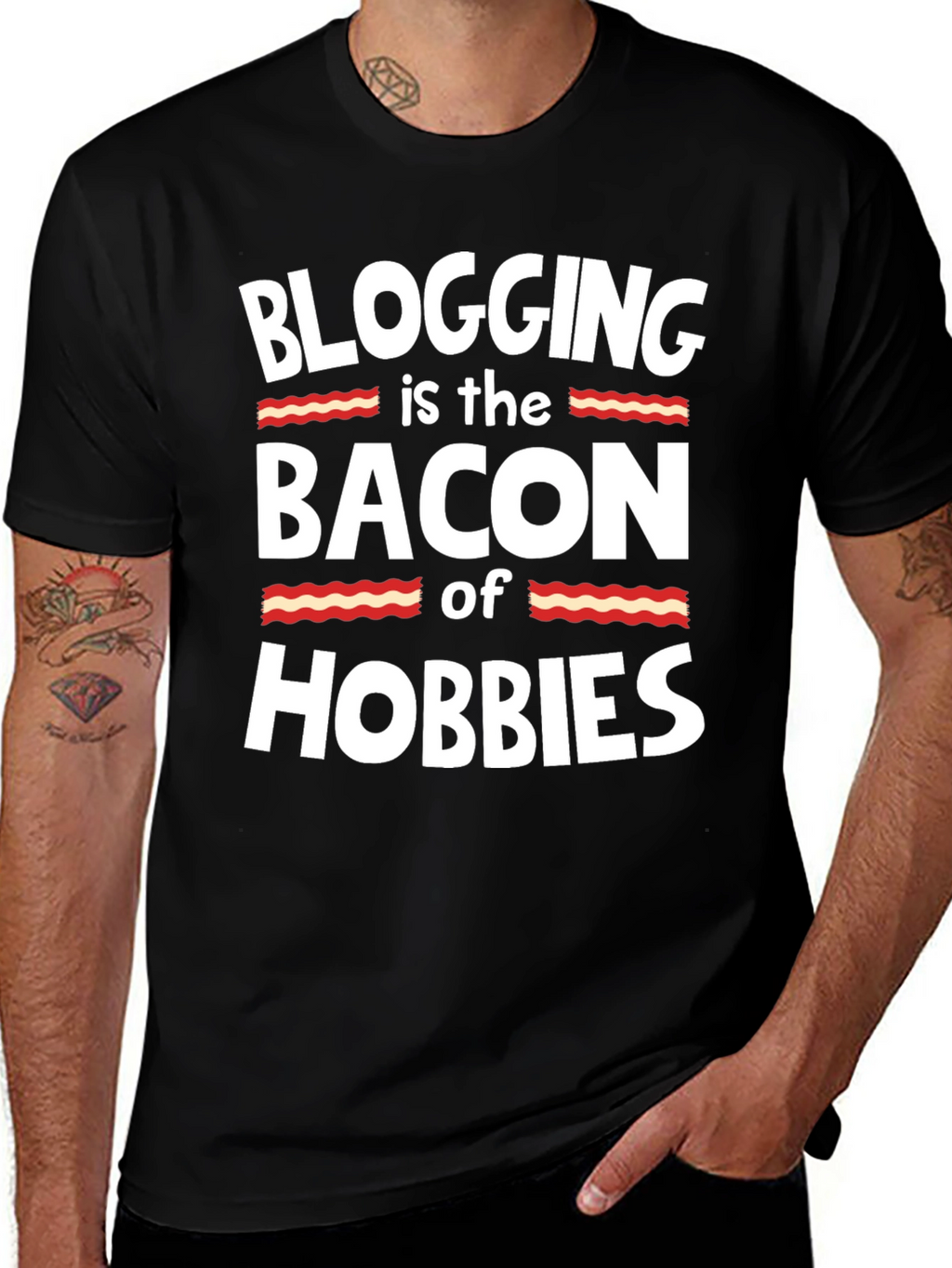 Blogging is the Bacon of Hobbies T-Shirt