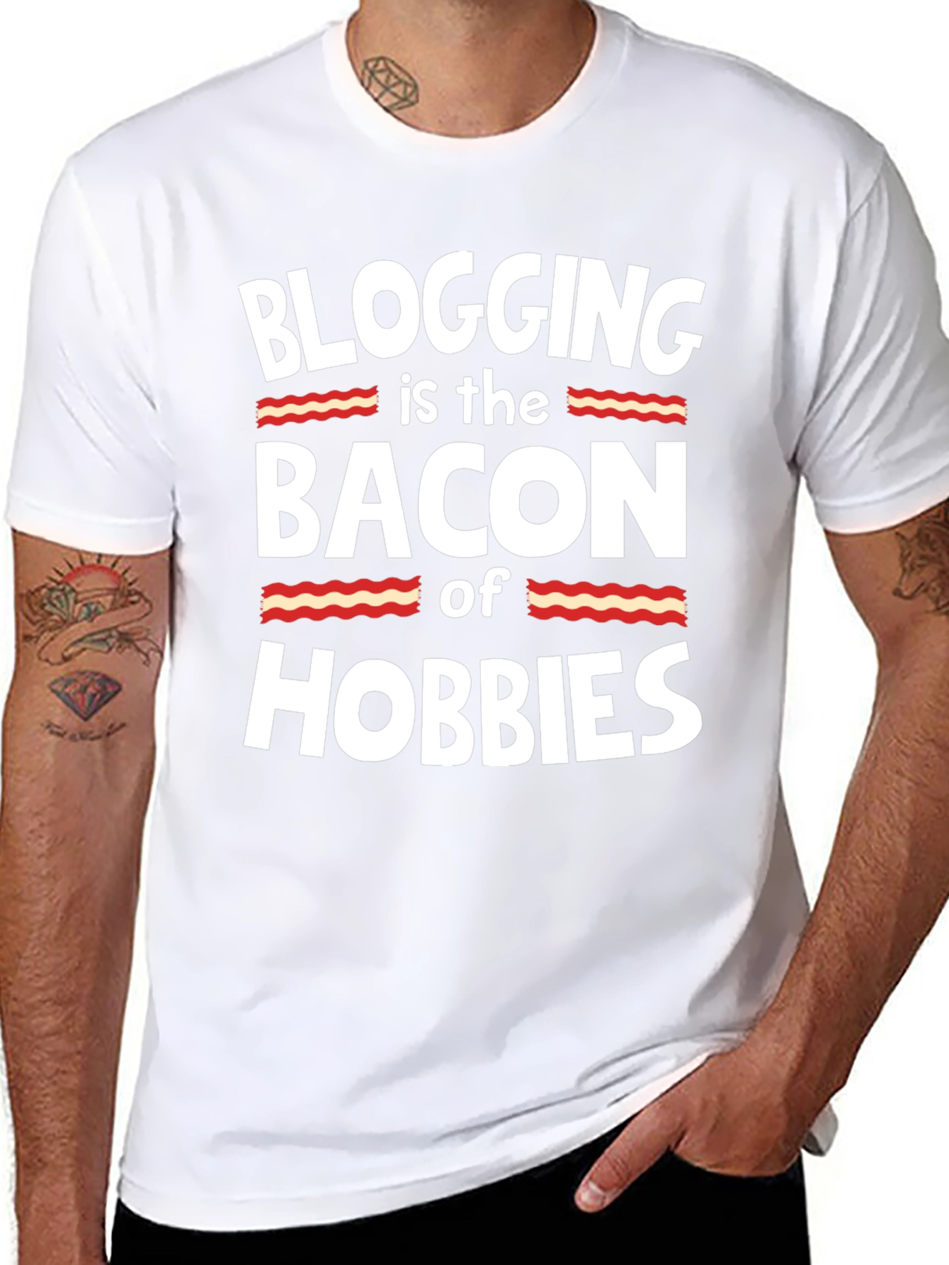 Blogging is the Bacon of Hobbies T-Shirt