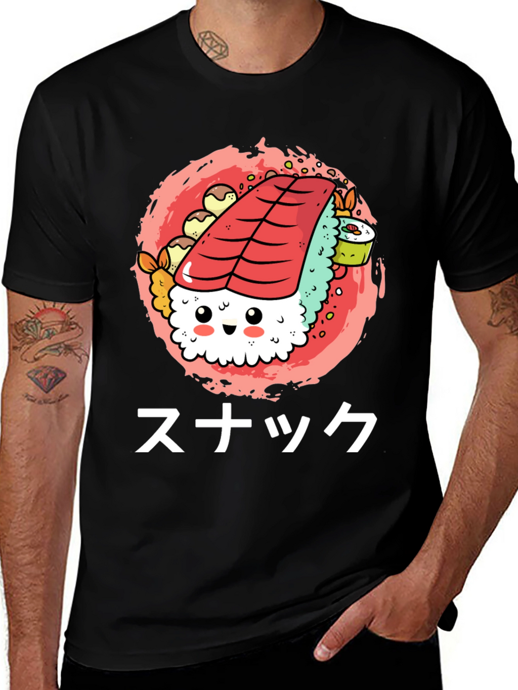 Sushi Snack Graphic Tee - Cute & Fun!