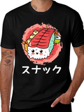 Sushi Snack Graphic Tee - Cute & Fun!