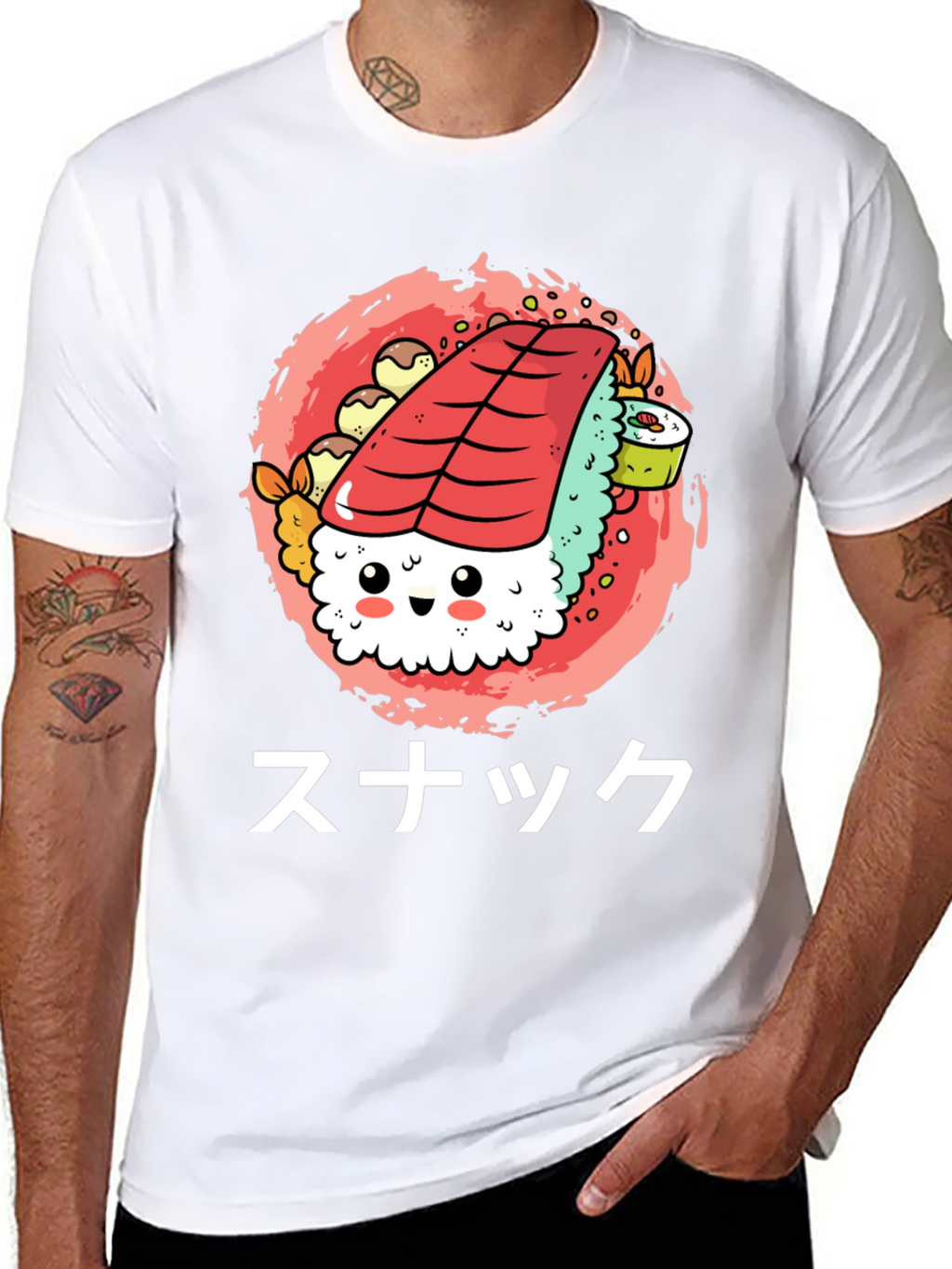 Sushi Snack Graphic Tee - Cute & Fun!