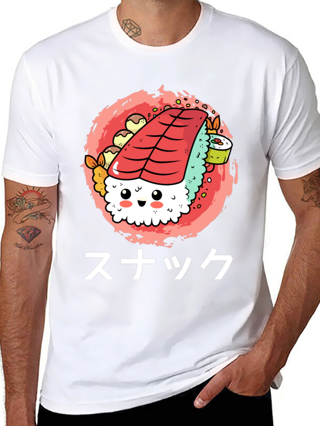 Sushi Snack Graphic Tee - Cute & Fun!