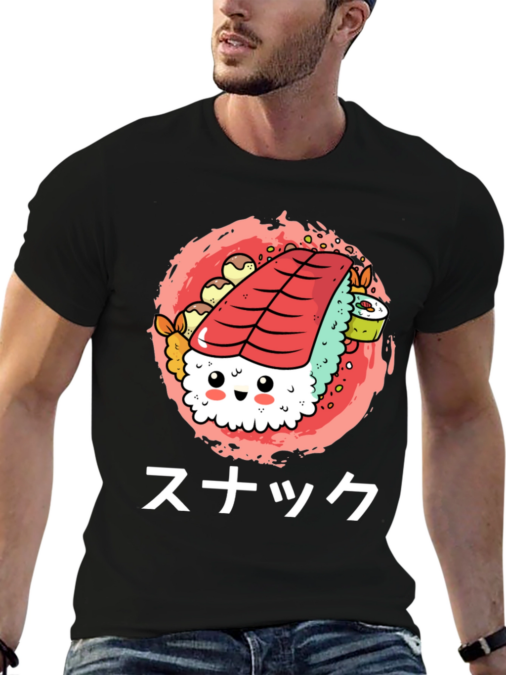 Sushi Snack Graphic Tee - Cute & Fun!